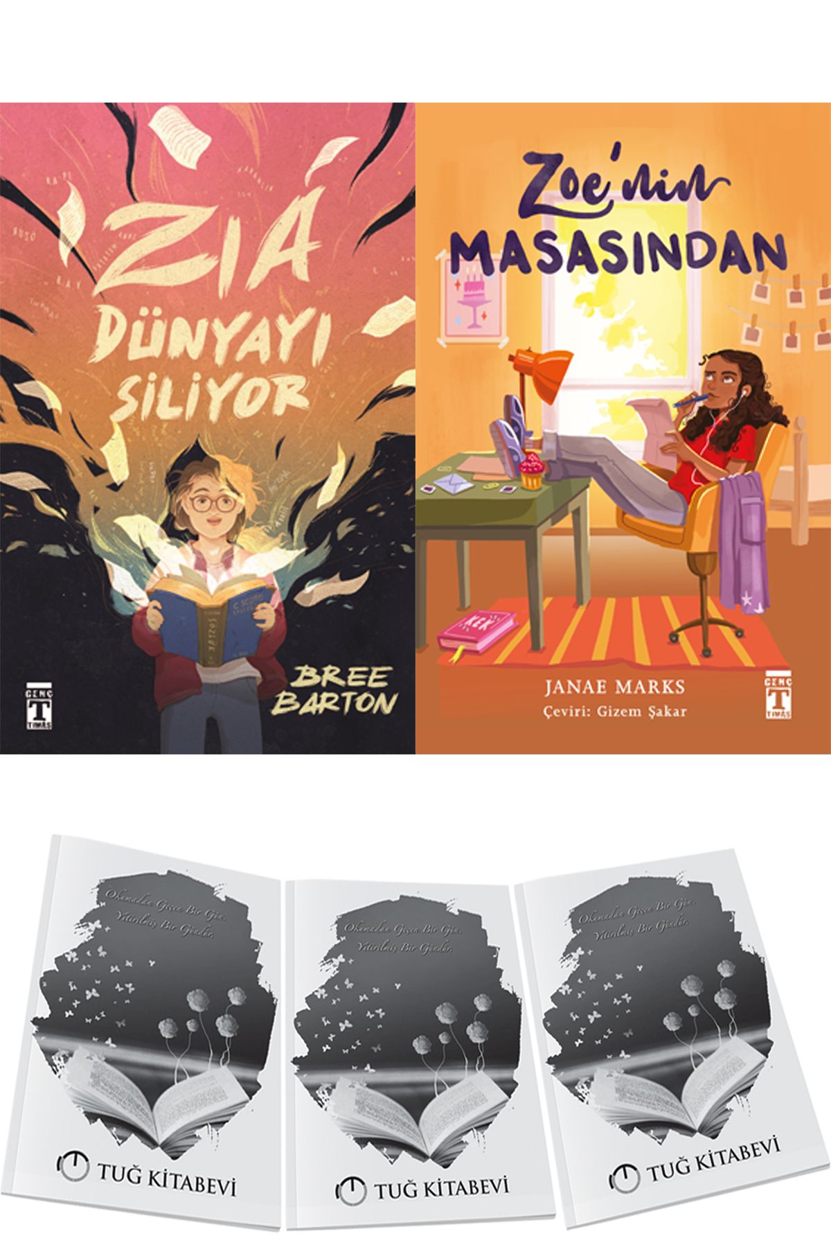 Genç Timaş Zia Dünyayı Siliyor ve Zoenin Masasından 2li Set Bree Barton & Janae Marks + Hediyeli