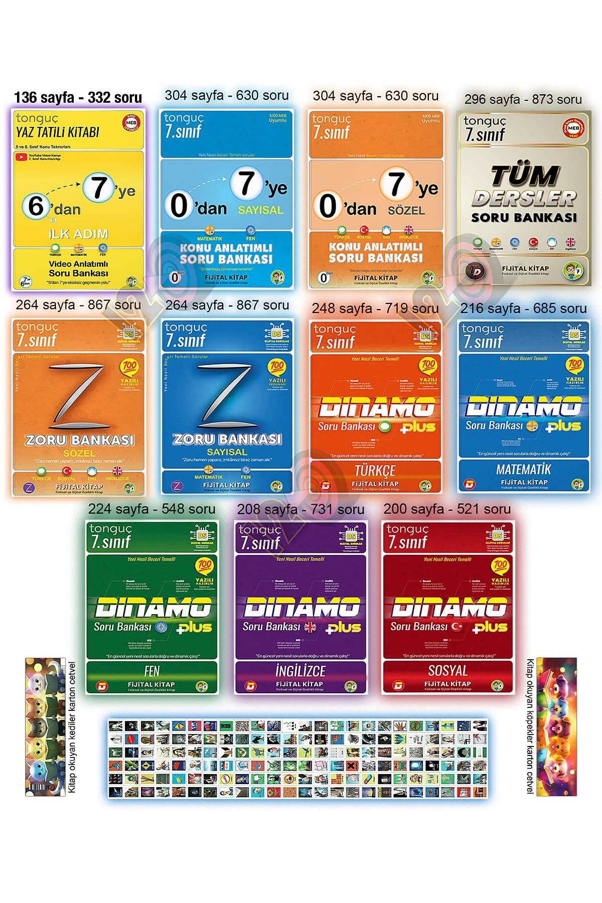 Tonguç Yayınları 6'dan 7'ye Hazırlık Yaz Tatili Kitabı 7. Sınıf Kitapları Şampiyon Seti