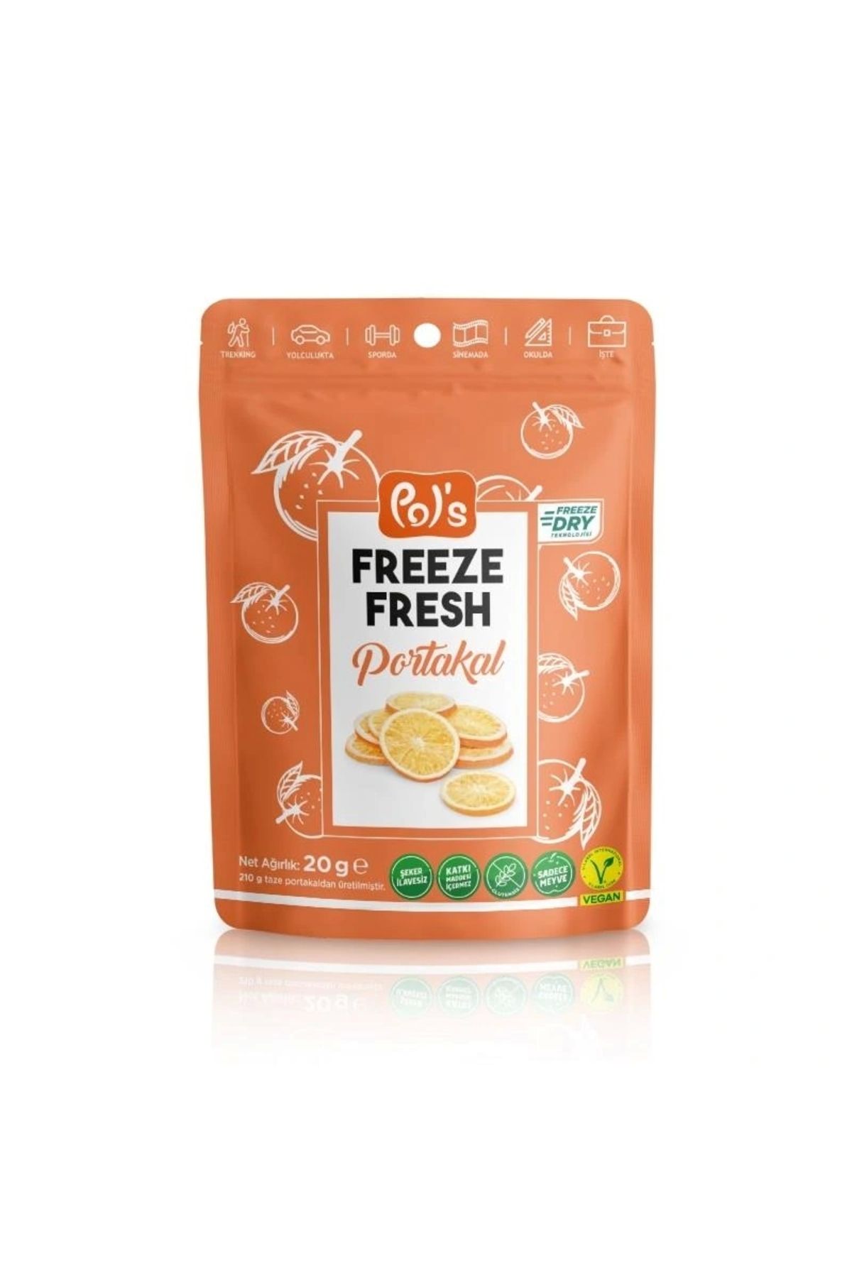 OurStyles Pol’s Freeze Fresh Dondurularak Kurutulmuş Portakal 20g