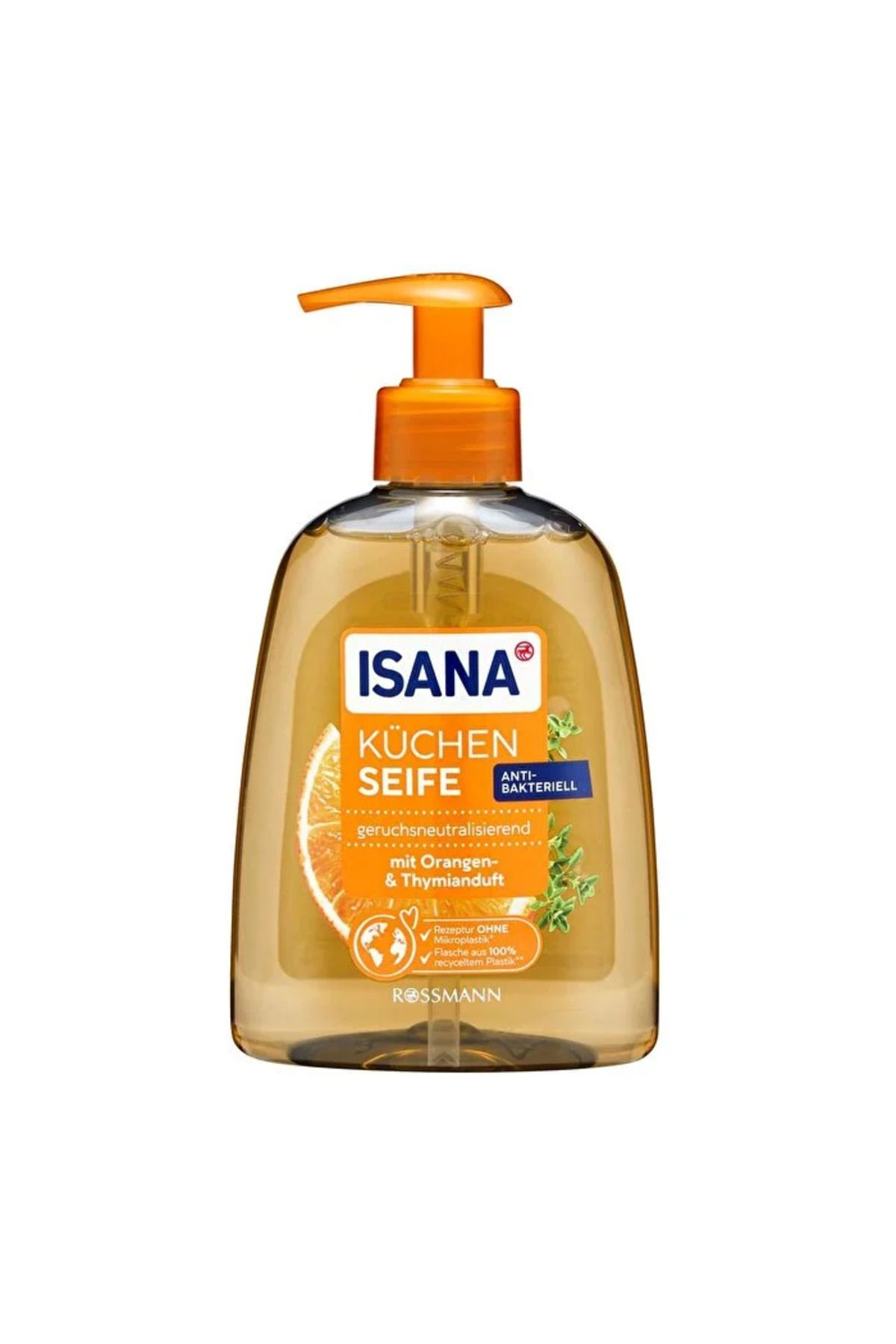 ISANA Sıvı Mutfak Sabunu - Portakal Yağlı, Narenciye ve Kekik Kokulu - 300 ml
