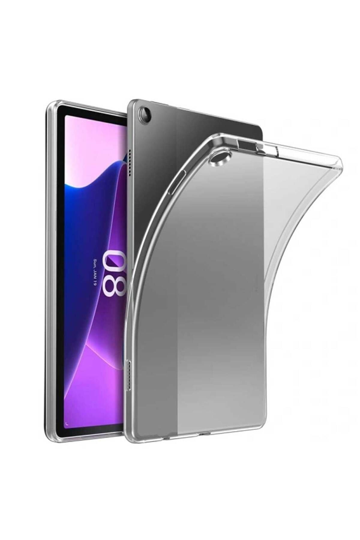 Smart Tech Lenovo Tab M10 HD (2.Nesil) TB-X306F Uyumlu Şeffaf Silikon Tablet Kılıfı