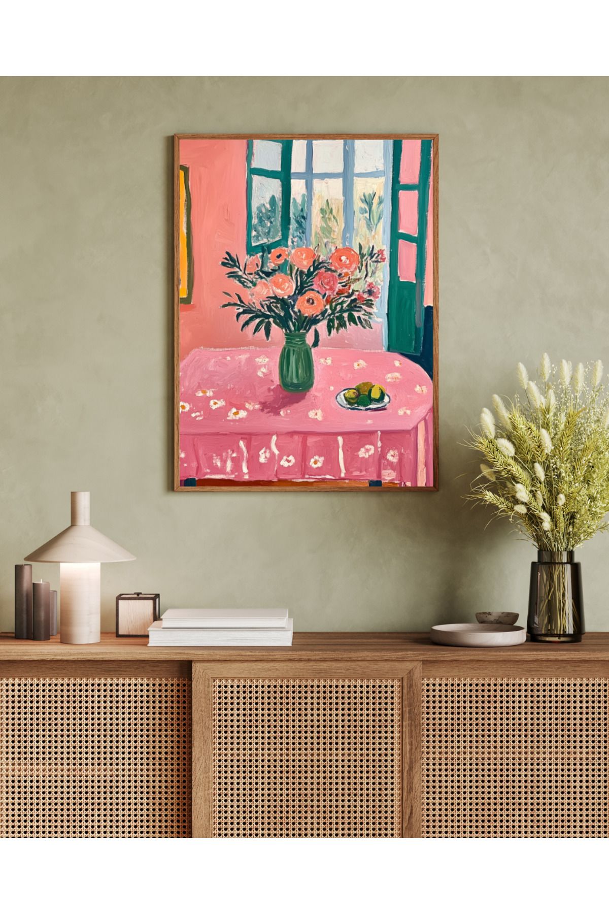 woodhomeworks tek parça salon ofis dekor tablo