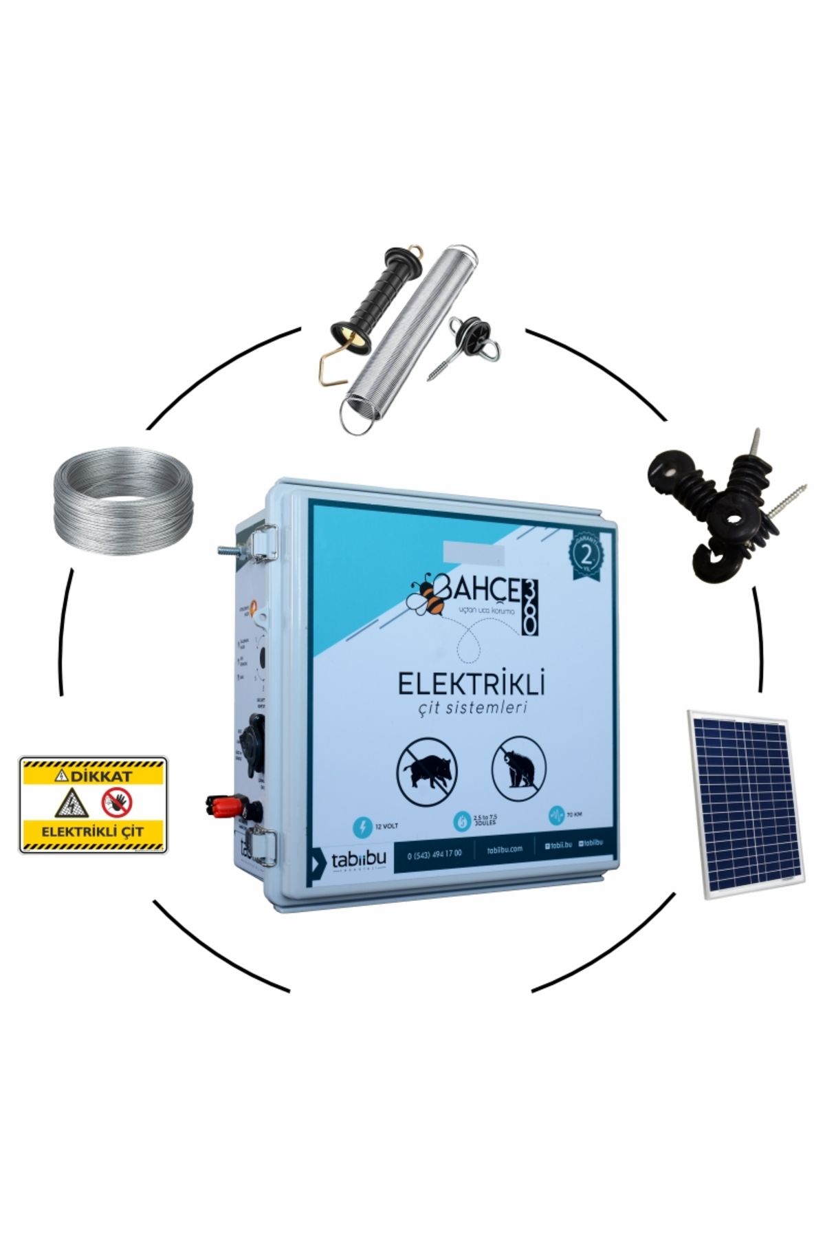 PATERNEL Bahçe 360 Elektrikli Çit | Eco Model * SET