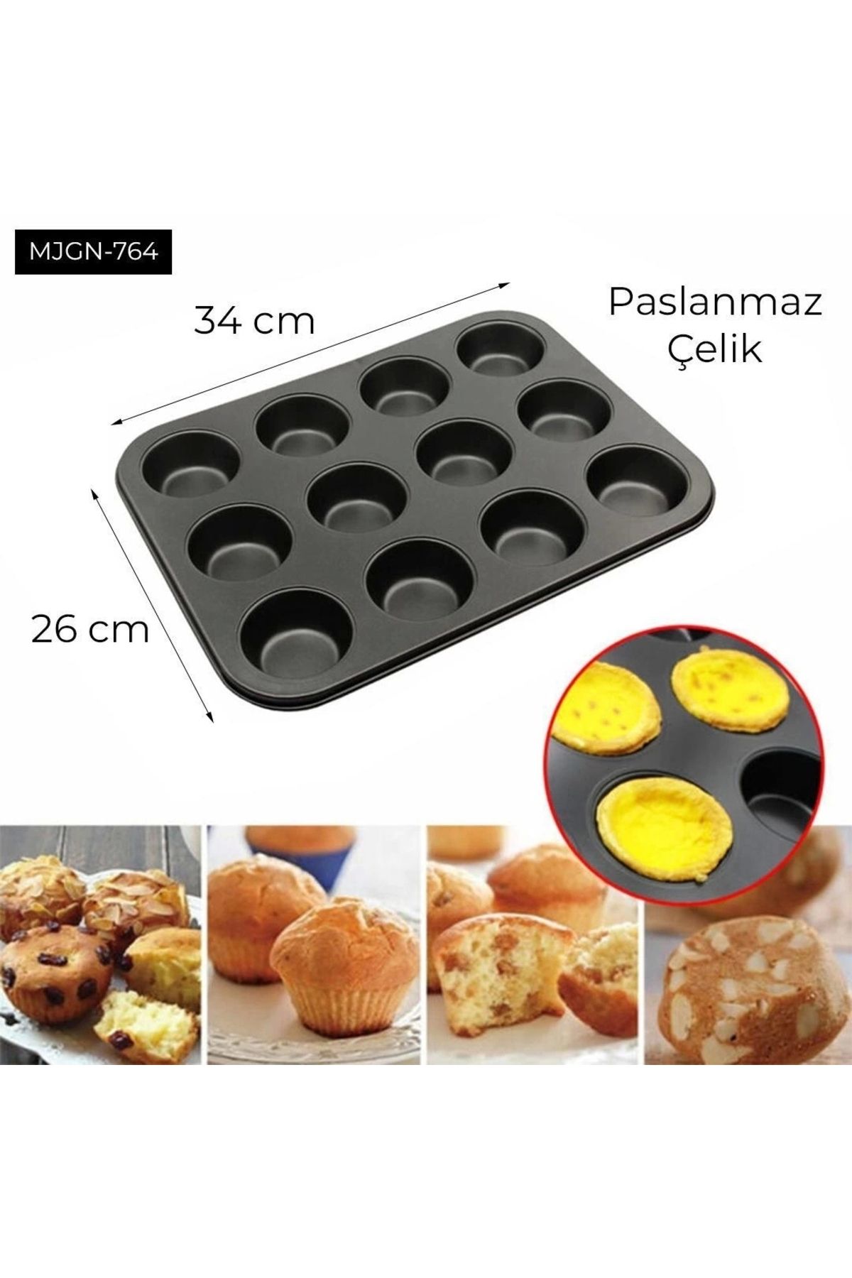 No8 Home 12 Gözlü Kek Kalıbı