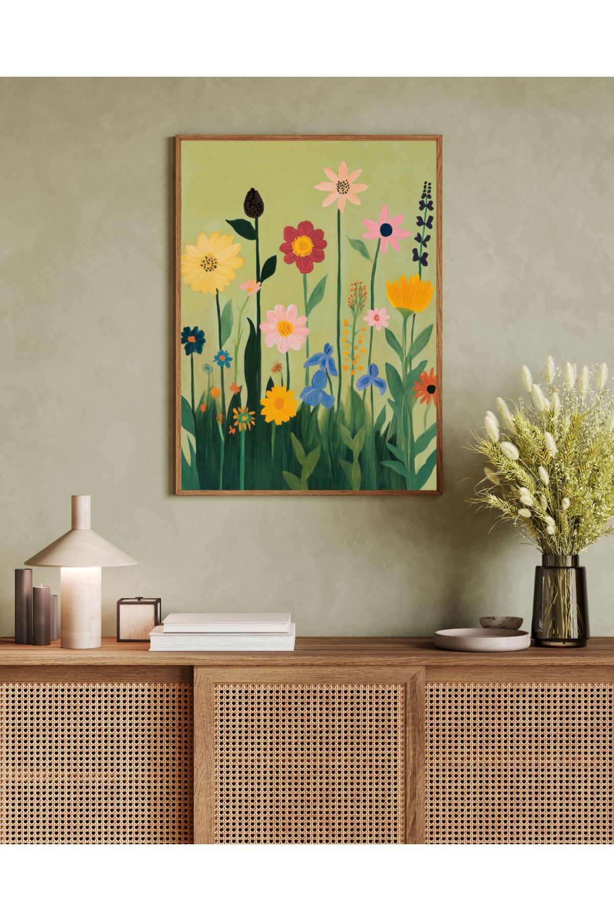 woodhomeworks tek parça salon ofis dekor tablo