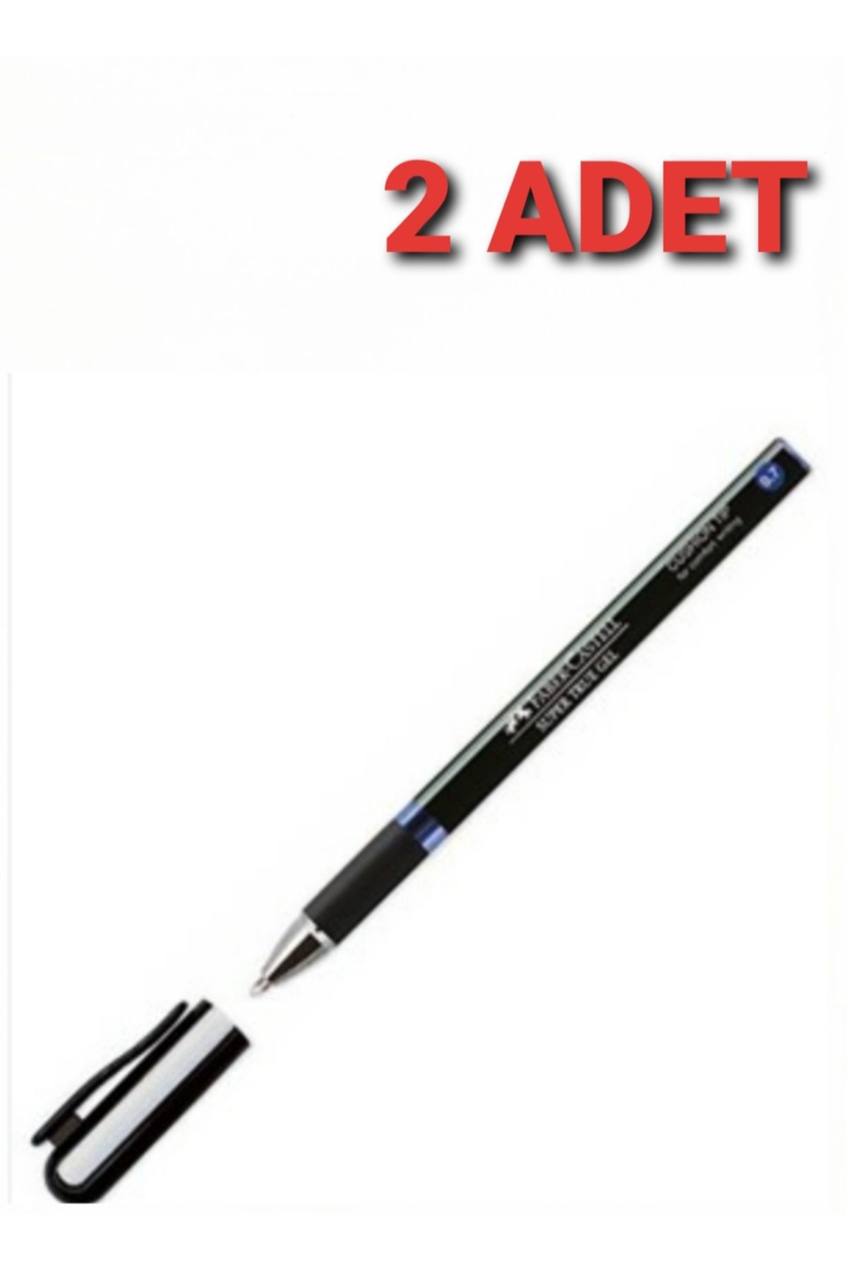 Faber Castell Super True Gel 0.7 Mm Mavi Tükenmez Kalem 2 ADET