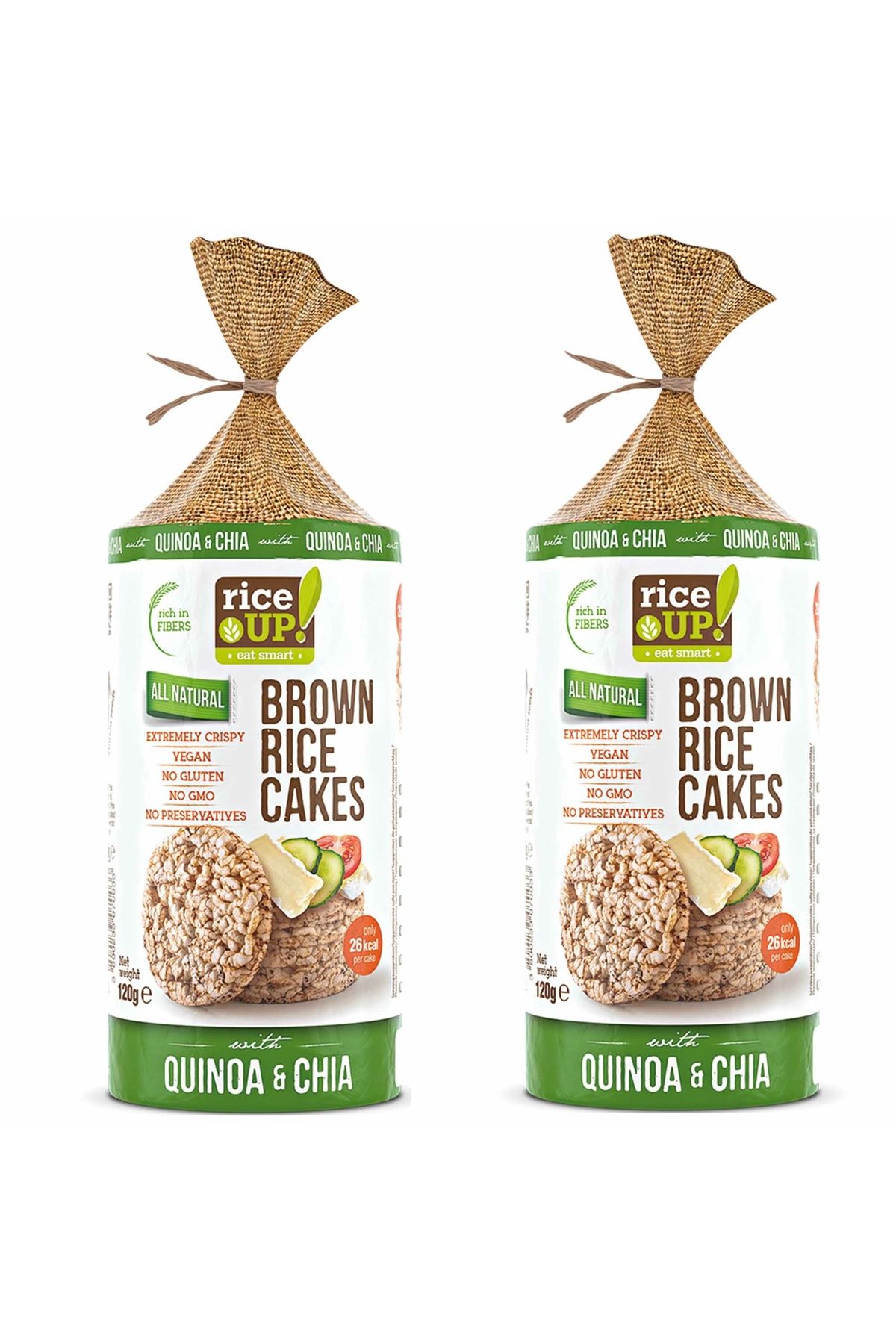 Rice Up 2 Adet Glutensiz Quinoa ve Chia'lı Pirinç Patlağı 120g