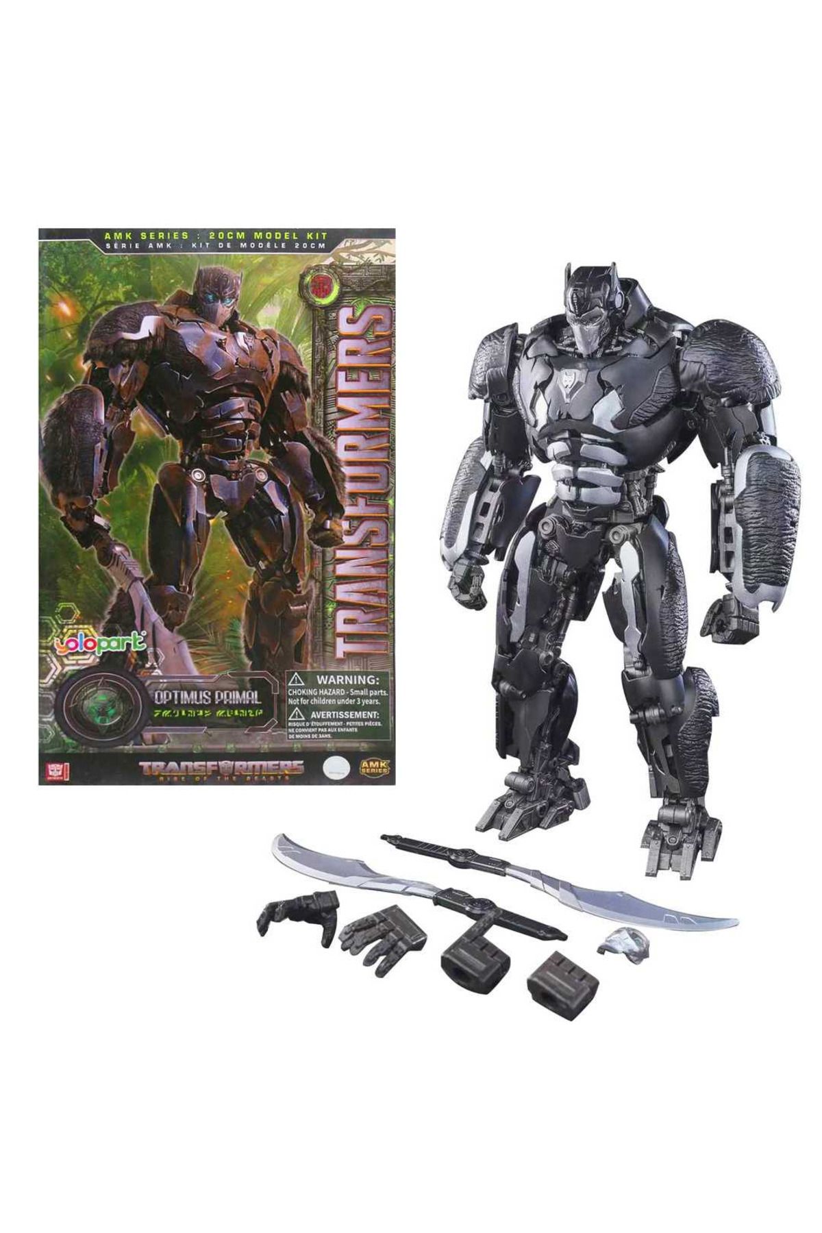 BAŞEL OYUNCAK TRANSFORMERS RİSE OF THE BEASTS AMK SERİES OPTİMUS PRİMAL MODEL KİT 20 CM 8+