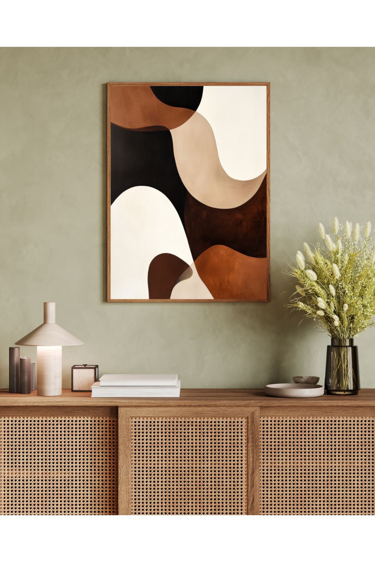 woodhomeworks tek parça salon ofis dekor tablo