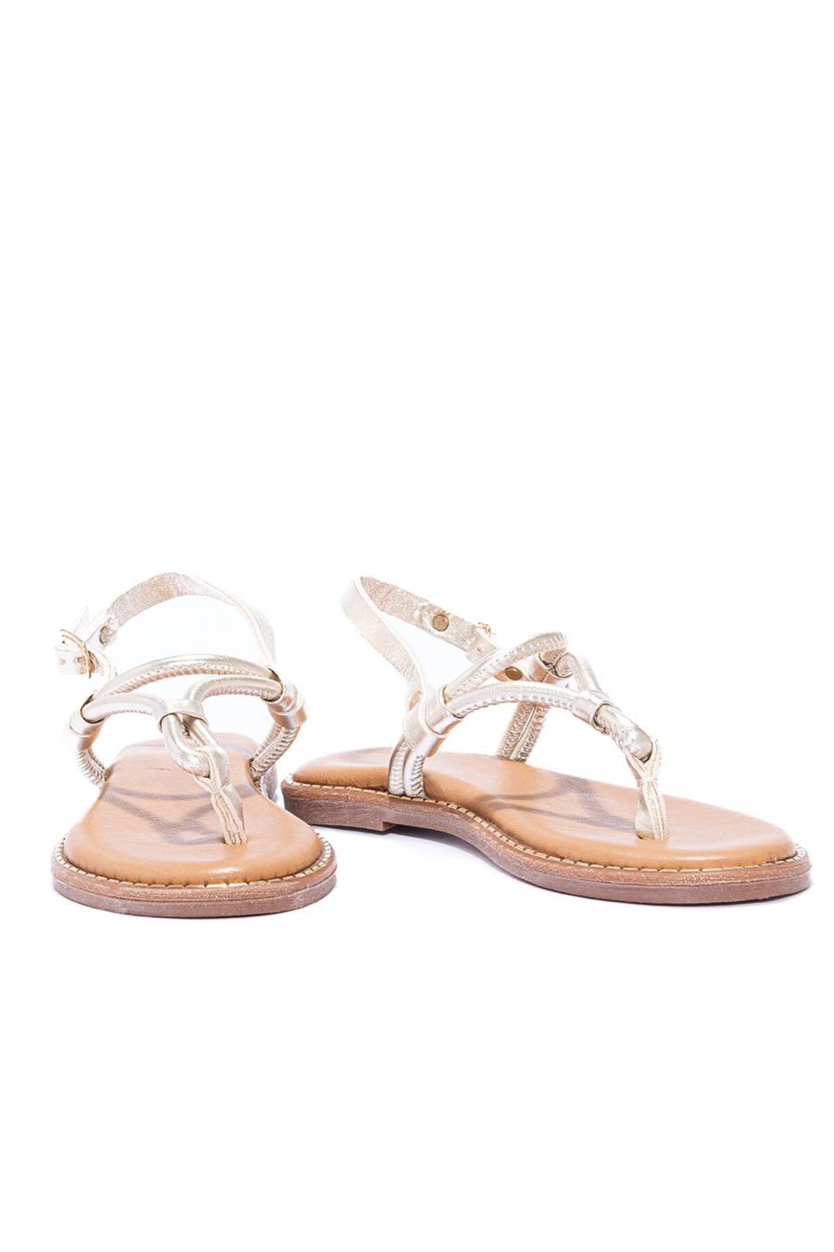 صندل تورلين نسائي من الجلد الطبيعي