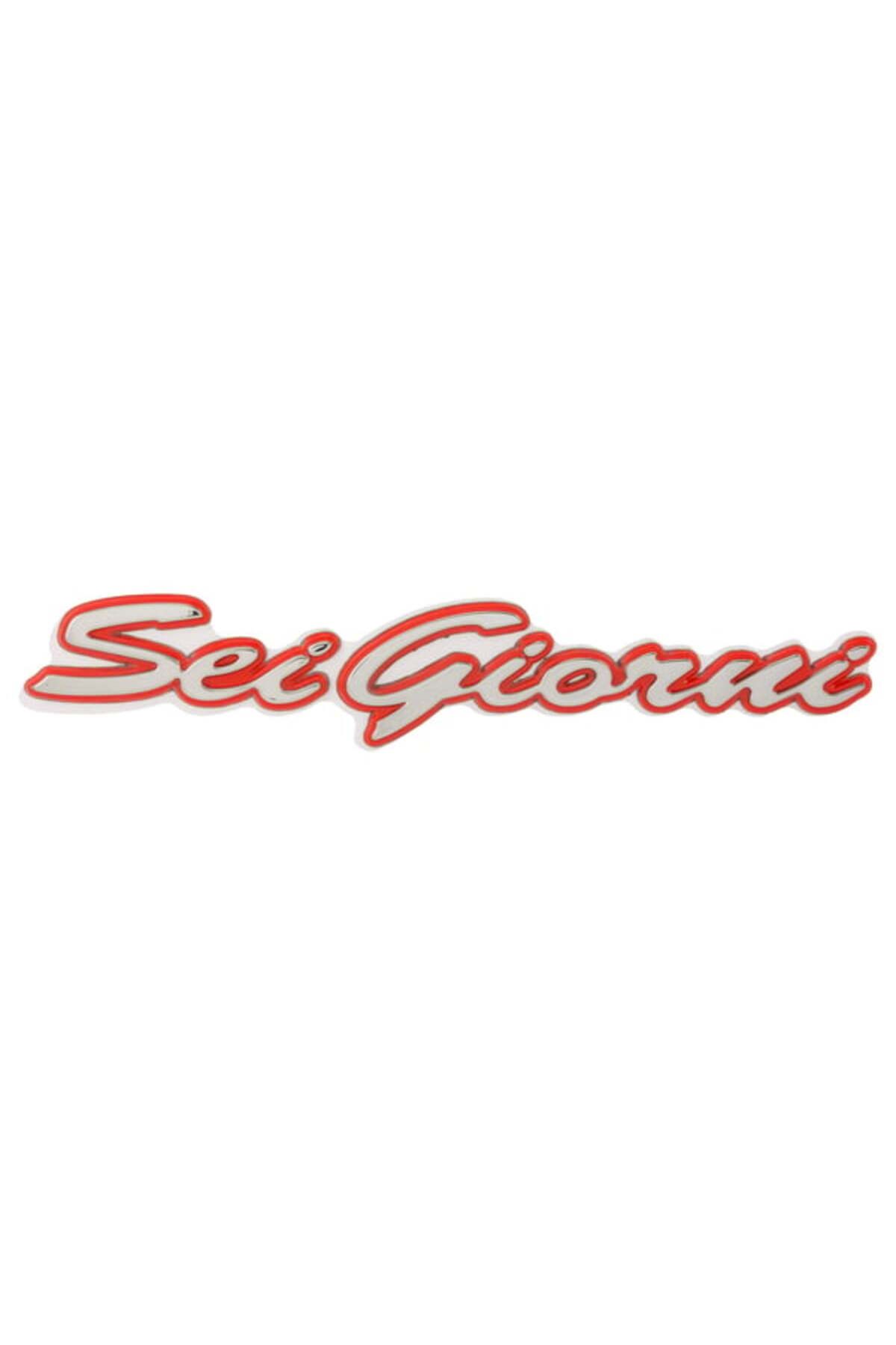 Vespa GTV ''Sei Giorni'' Amblemi Sağ *Gümüş-Kırmızı* / PIAGGIO
