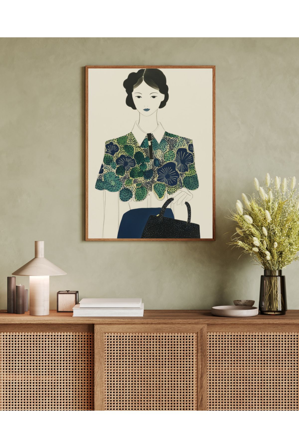 woodhomeworks tek parça salon ofis dekor tablo