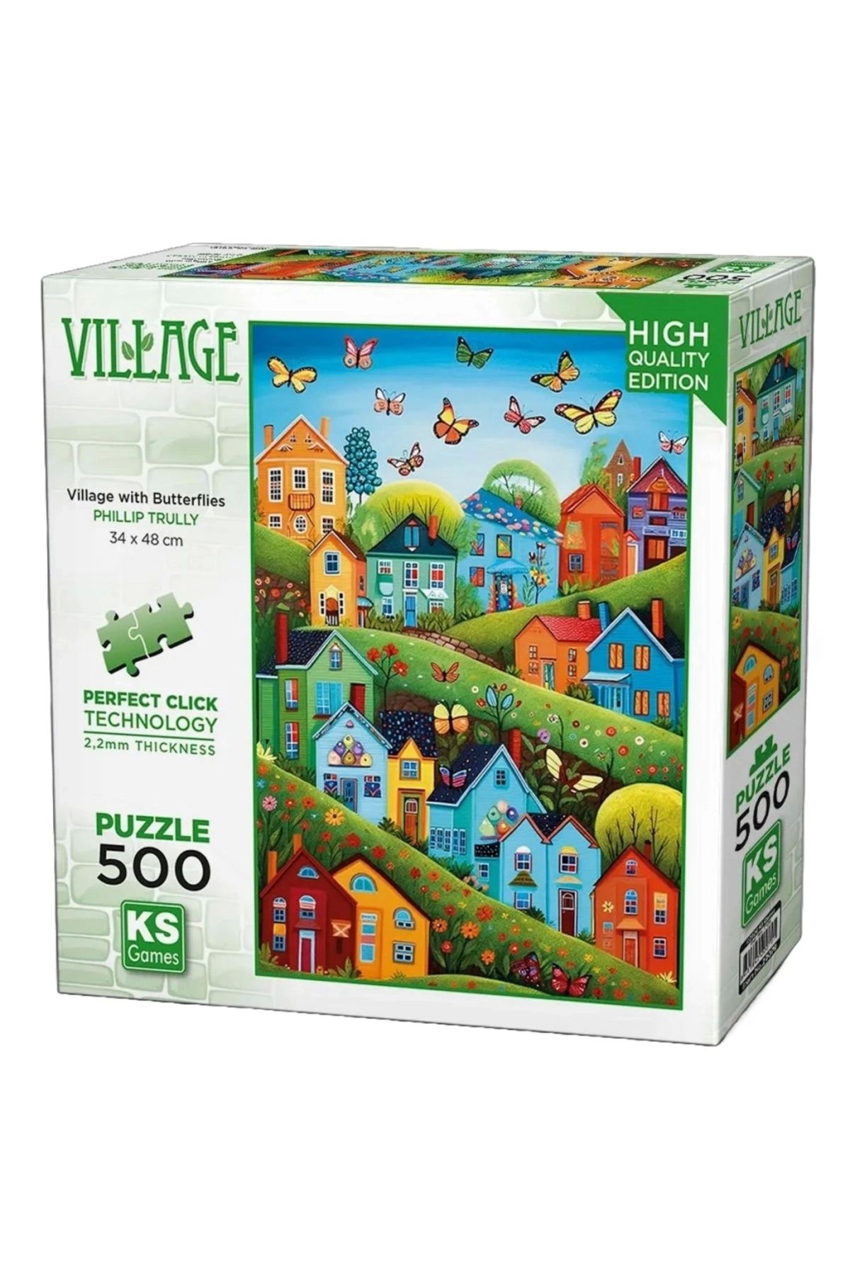 OurStyles KS Games Village with Butterflies Puzzle 500 Parça 20079
