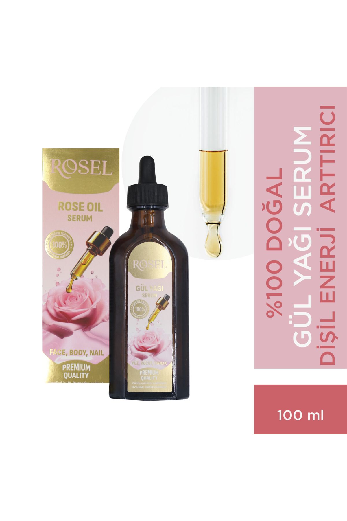 rosel %100 Doğal Gül Yağı Serum