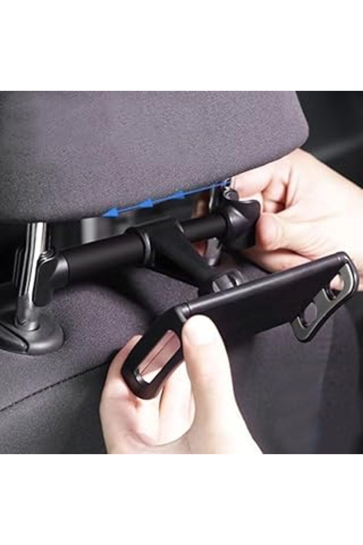 Pazarcan Araba Koltun Arkası Telefon Ve Tablet Tutucu 360 Derece Dönebilen Dik Ve Yatay Konumlandırılabilen