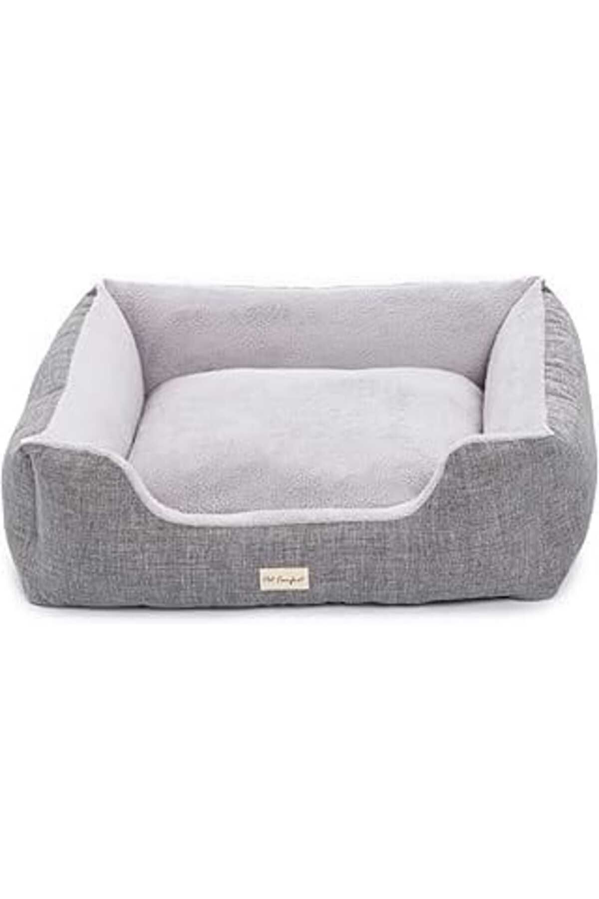 Pazarcan Pet Comfort Echo Varro Gri-Gri Köpek Yatağı L 85X105Cm