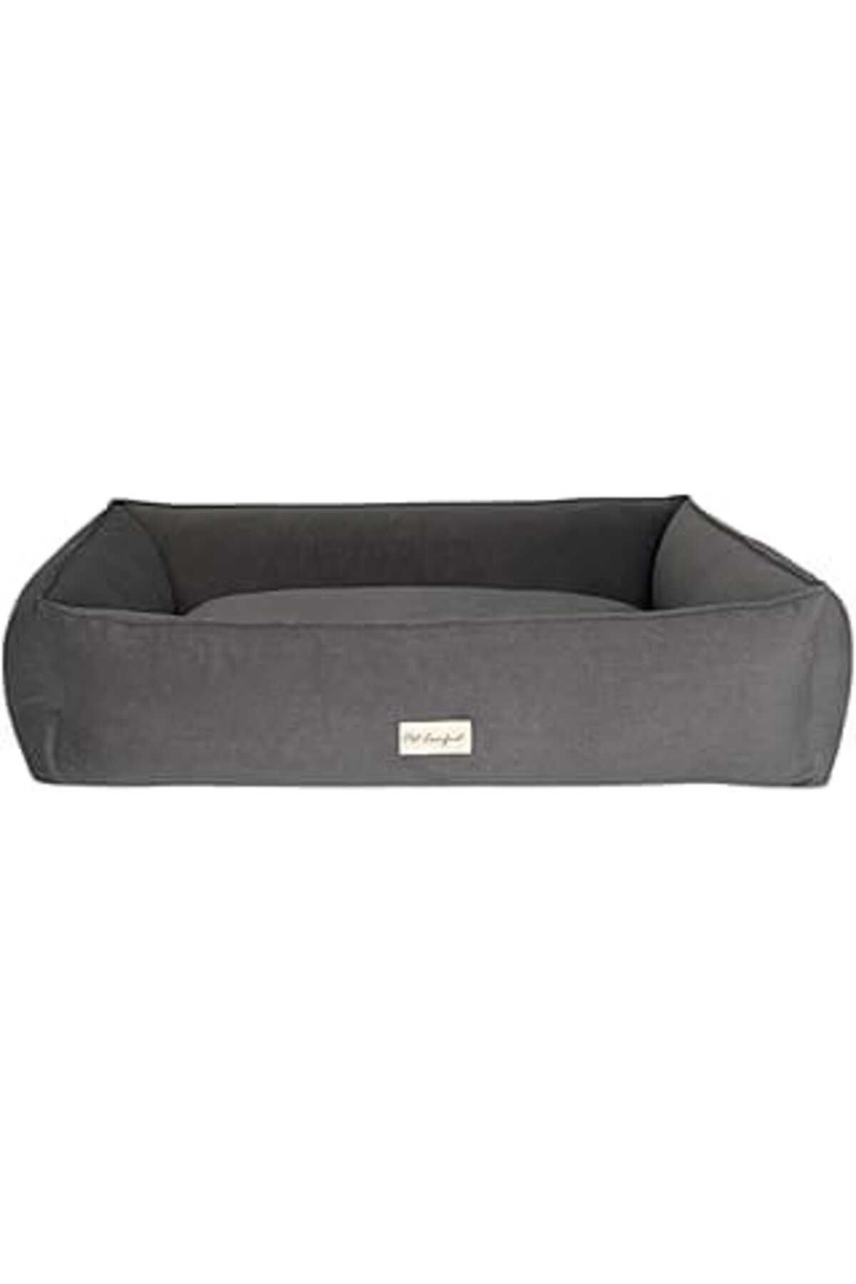 Mu Art Ahşap Pet Comfort Golf Neva Gri Köpek Yatağı Xl 80X105Cm