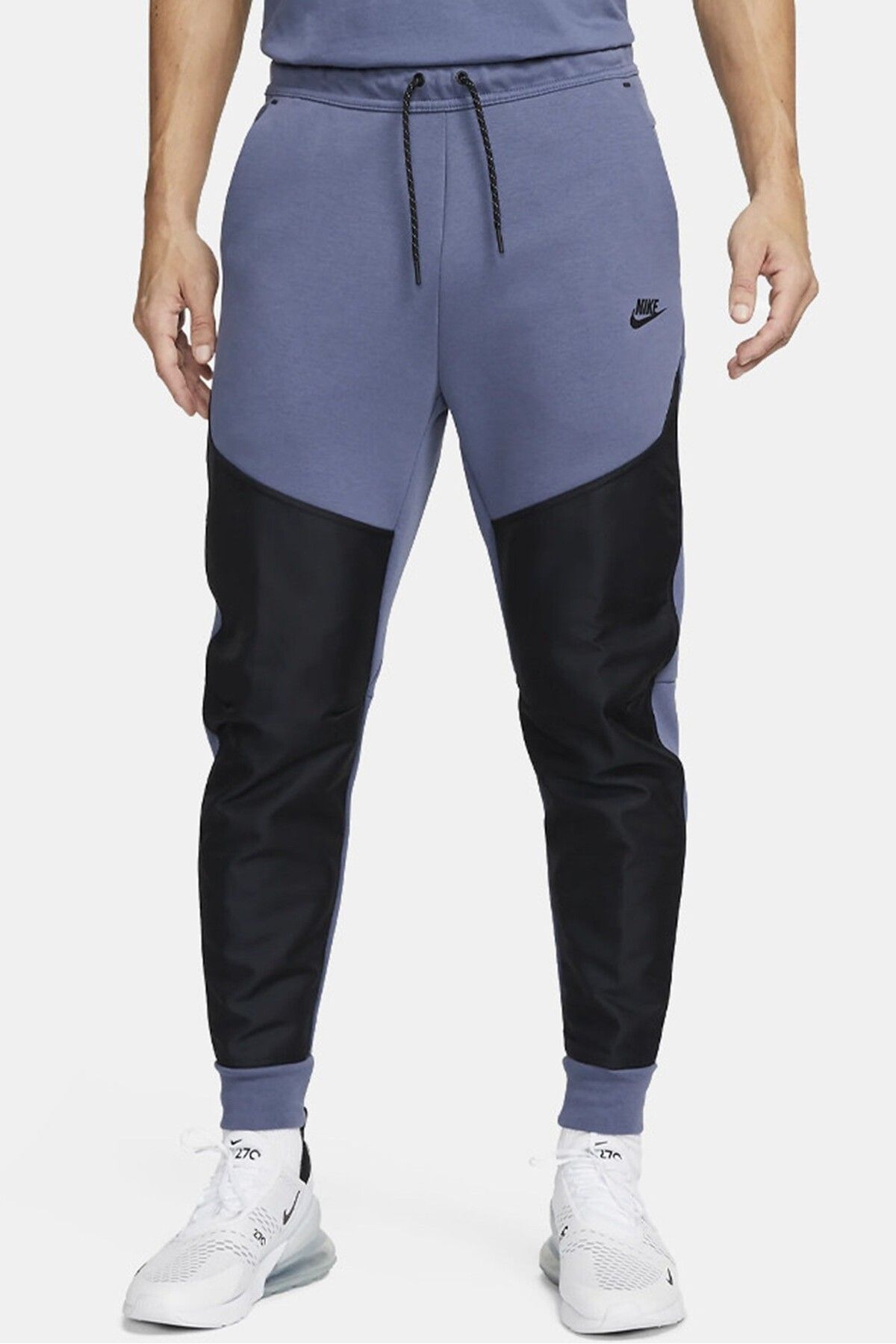 Nike Sportswear Tech Fleece ''Overlay Detail'' Men's Jogger Erkek Eşofman Altı Mavi Siyah