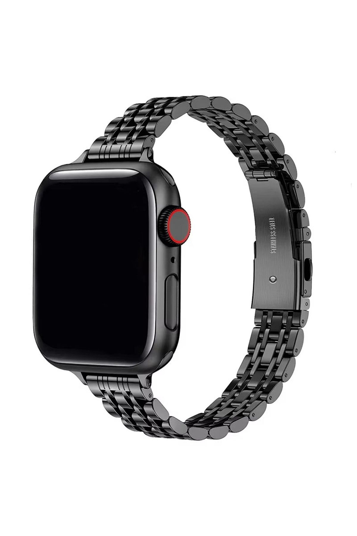 Forzacase Apple Watch 10 42mm ile uyumlu İnce Rolex Tasarım Metal Kordon Kayış - FC1060