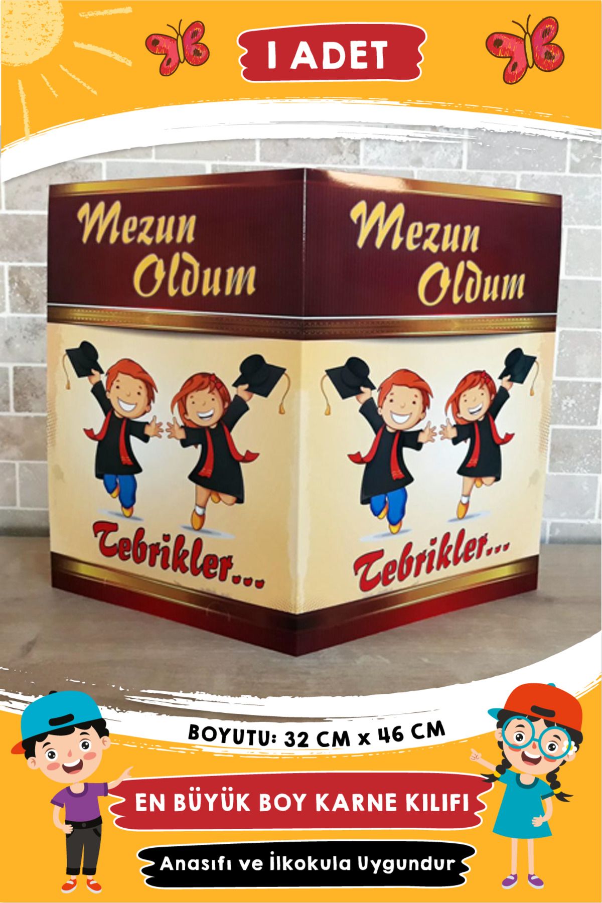 Etkinlikdenizi Mezuniyet Belgeli Gelişim Raporu Karne Kılıfı (1 ADET)