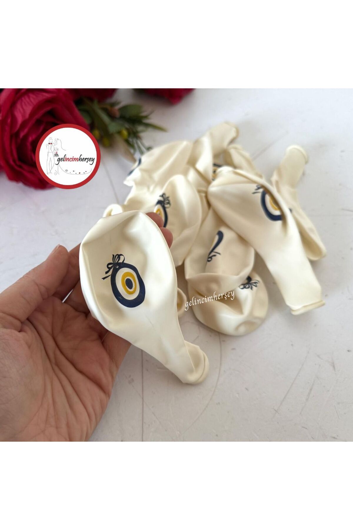 Gelincimherşey 10'lu Balon 12 inch Nazar Boncuklu