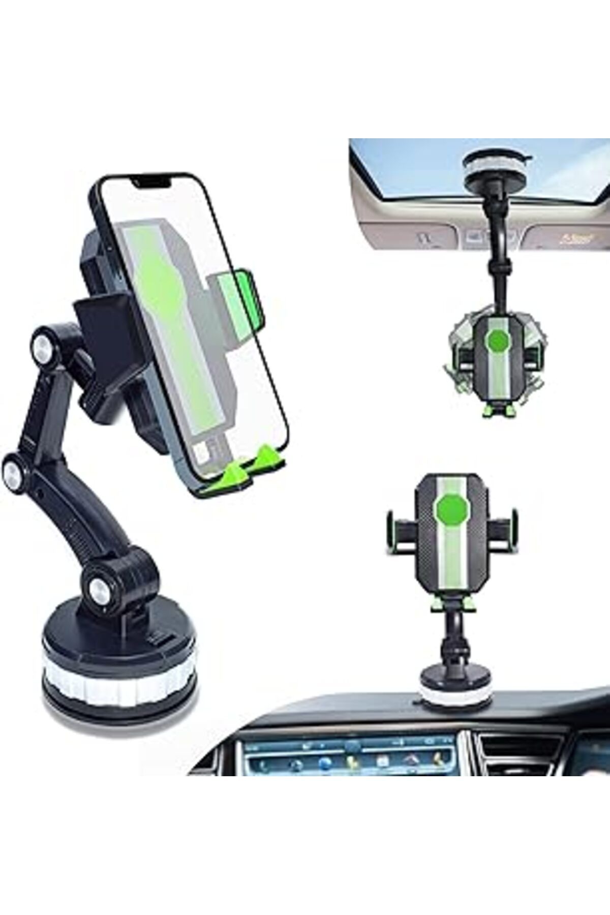 Pazarcan Ezyputse Araç Telefonu Tutacağı, Vantuz, Telefon Standı, Güçlü Telefon Tutacağı, Araç Montajı, Kamy