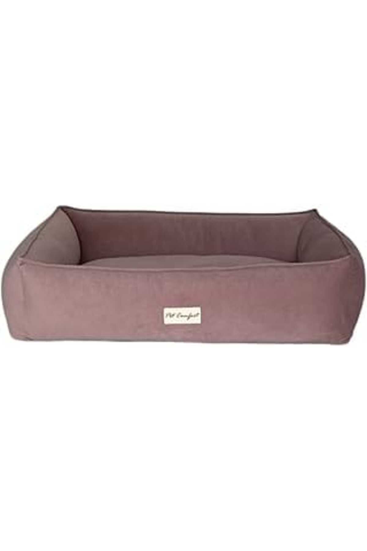 Mu Art Ahşap Pet Comfort Golf Neva Toz Pembe Köpek Yatağı L 70X90Cm