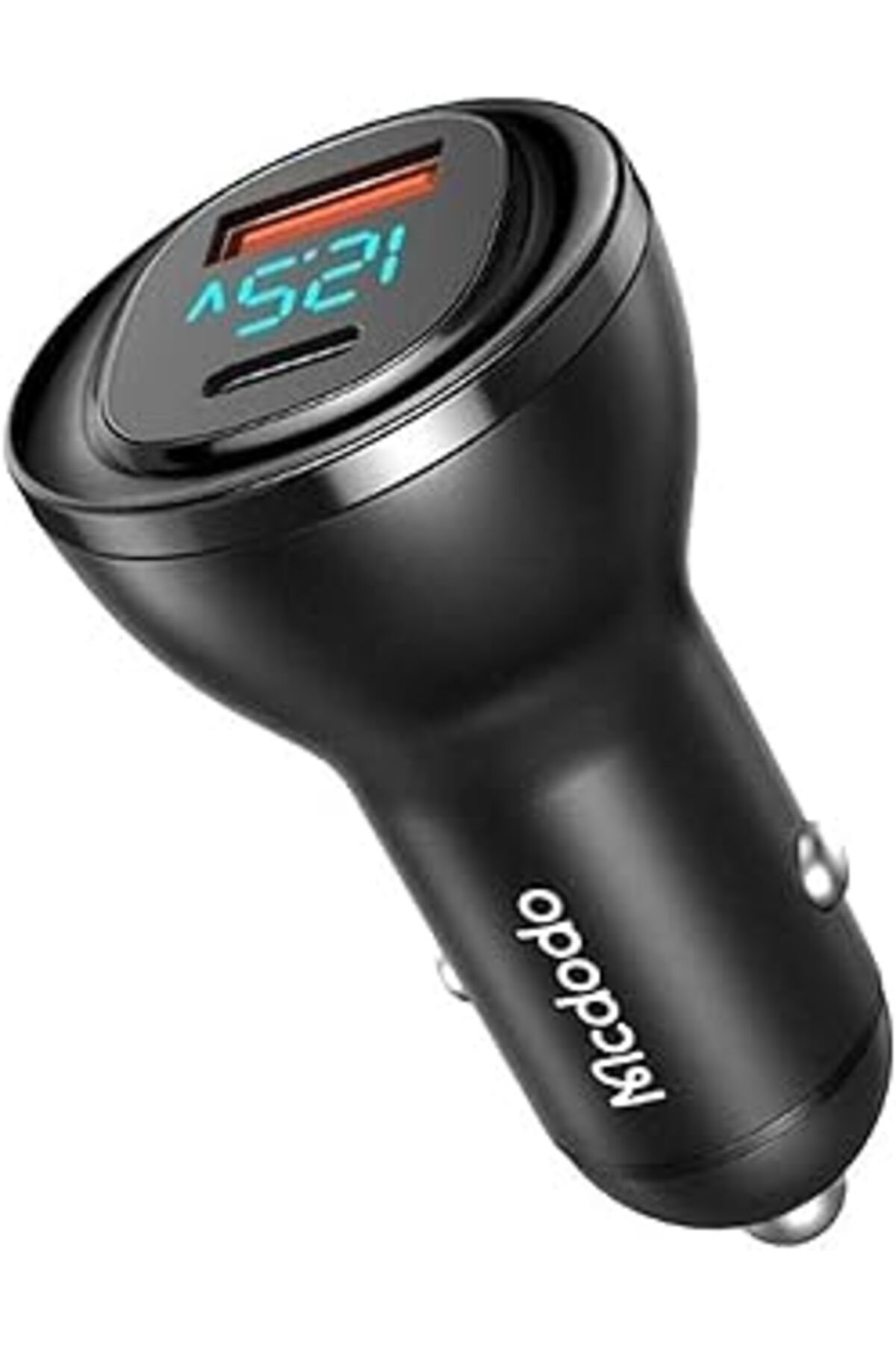 Pazarcan Mcdodo Cc-5670 95W 1Xtype-C Ve 1Xusb Girişli Dijital Göstergeli Araç Çakmak Şarjı, Siyah