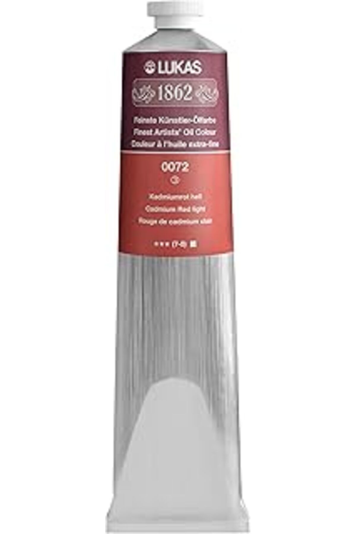 Pazarcan Lukas 00720014 1862 Tüp Yağlıboya, Kadmium Kırmızı-Açık, 200 Ml