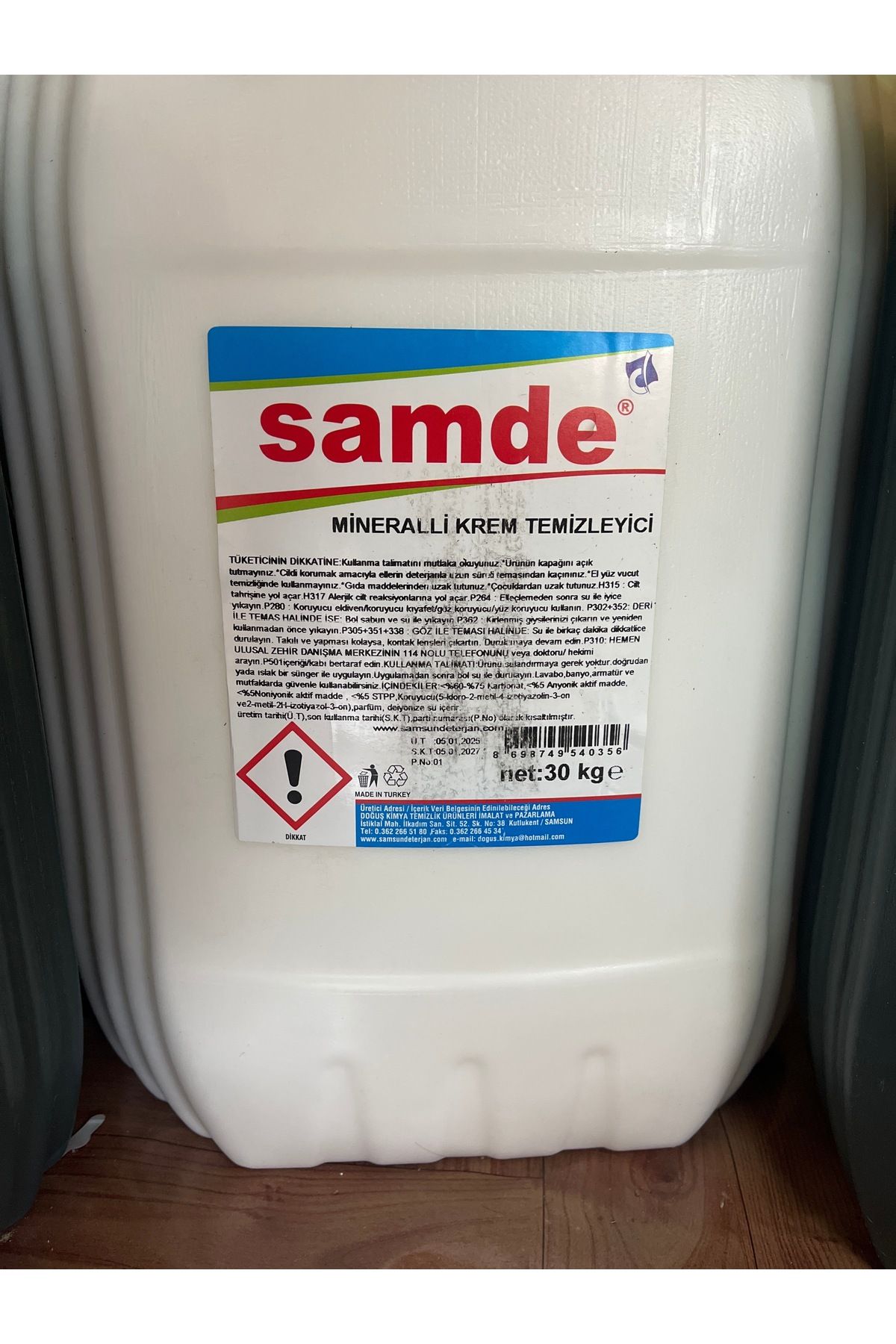 samde Mineralli krem temizleyici 5 kg