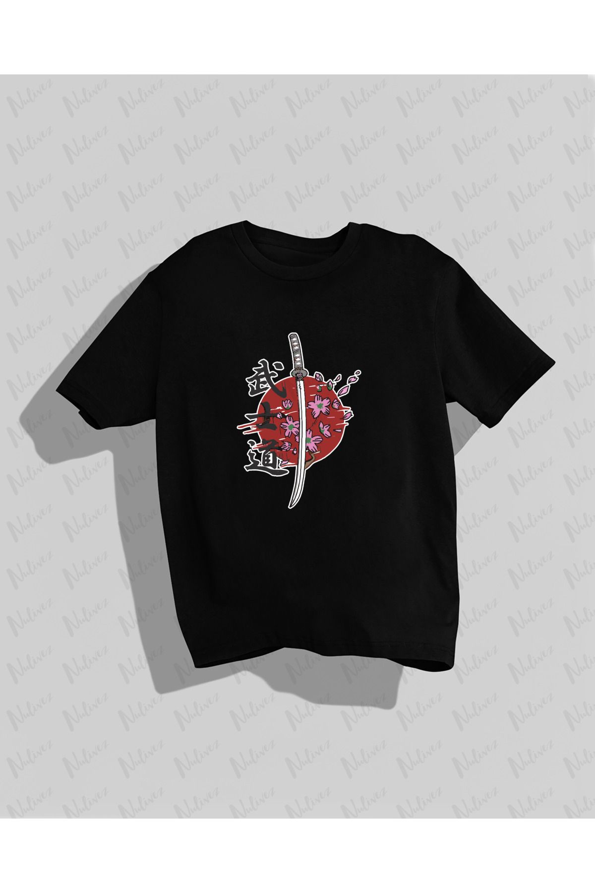 Nulivez Anime Baskılı Yüksek Kalite Kompakt Unisex Oversize T-Shirt
