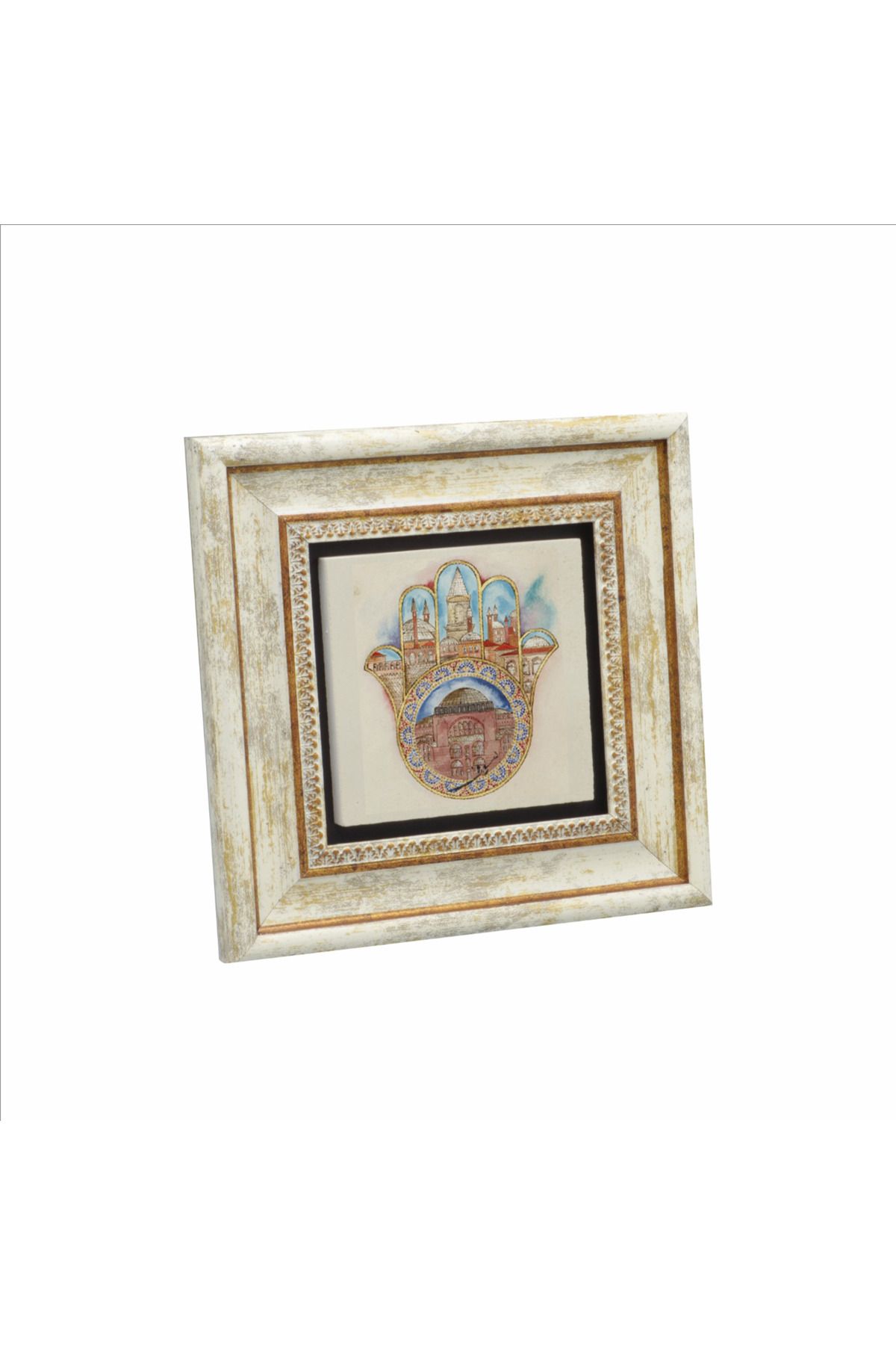 Souvenest İstanbul Sembolik Yerler Baskılı Doğaltaş Tablo 20x20 Krt-30