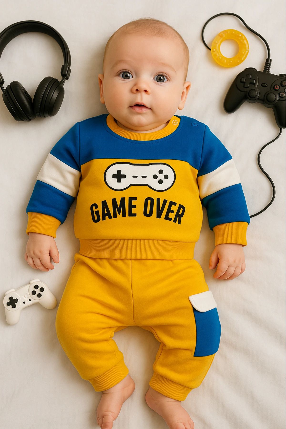 Çıldırıns Game Over Baskılı 2’li Bebek Takım
