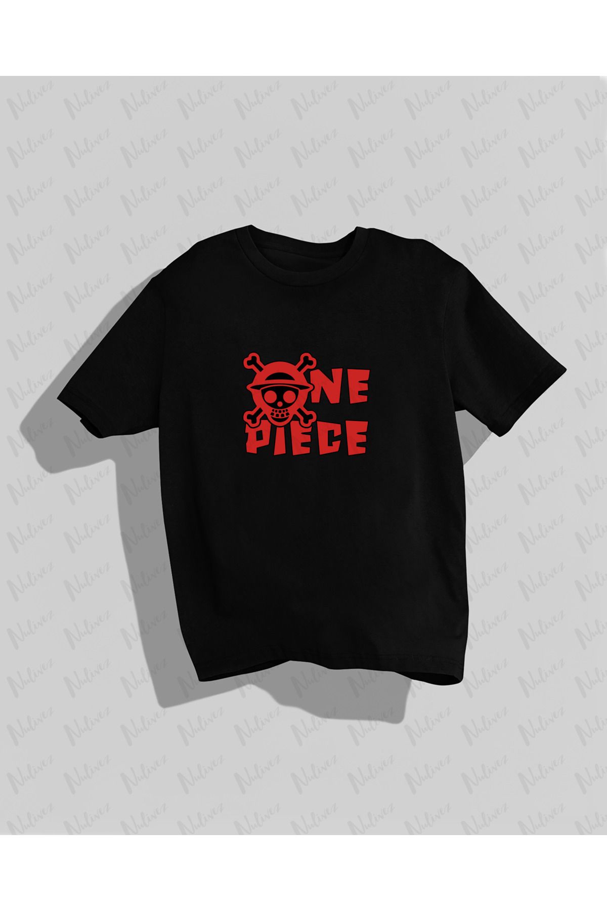 Nulivez One Piece Tasarımı Baskılı Yüksek Kalite Kompakt Unisex Oversize T-Shirt