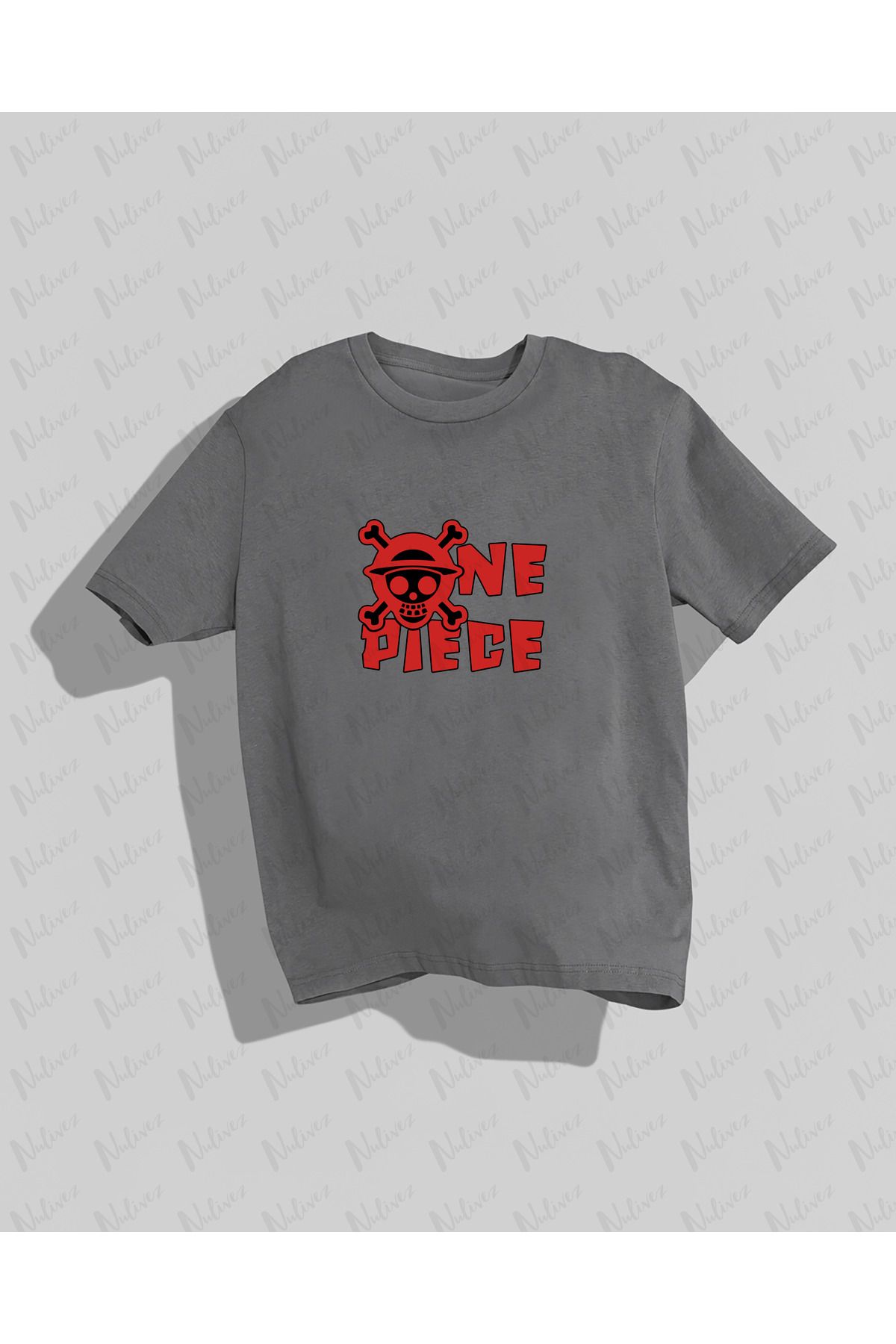 Nulivez One Piece Tasarımı Baskılı Yüksek Kalite Kompakt Unisex Oversize T-Shirt