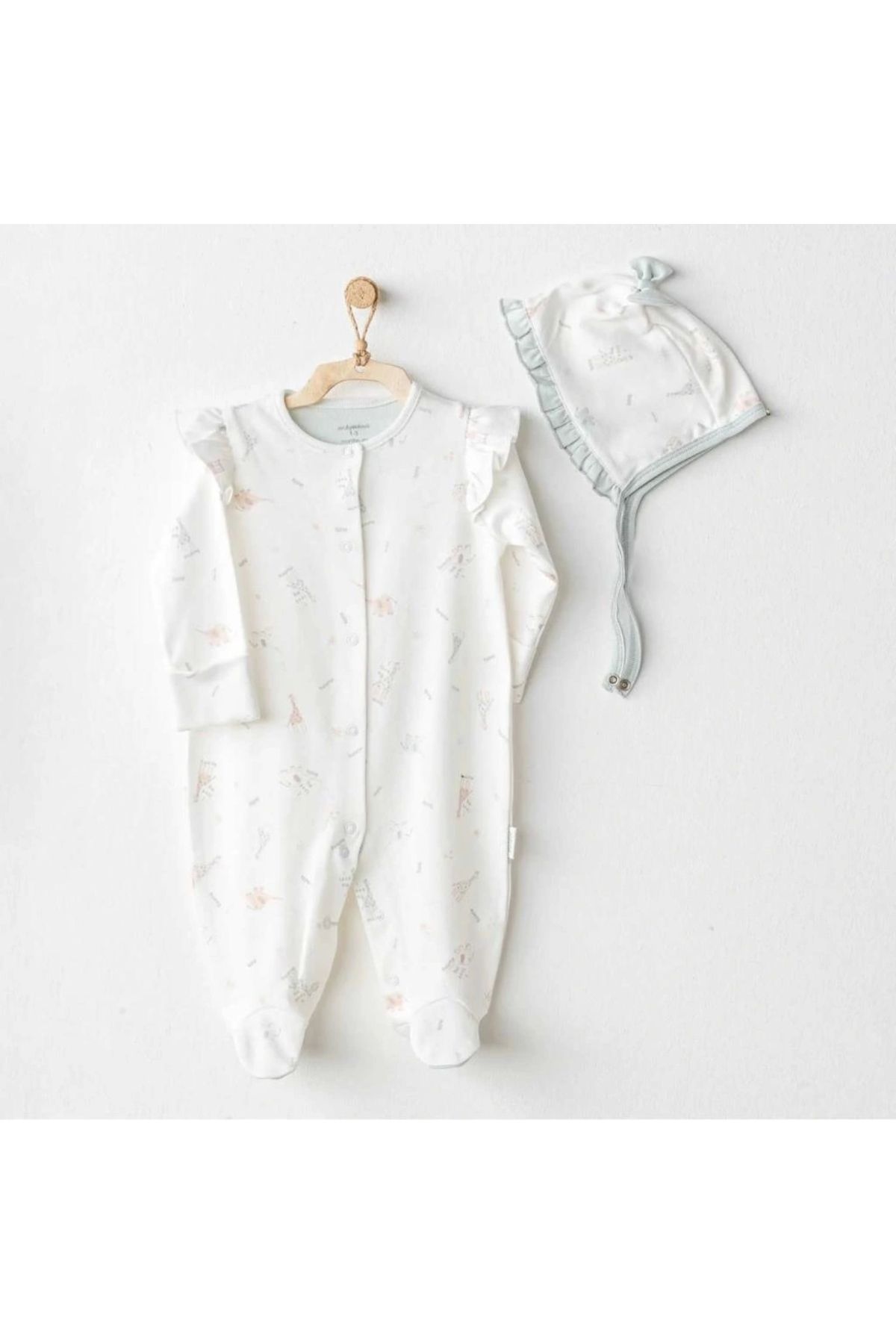 OurStyles Andywawa AC25510 Love Family Bebek Tulum Takım Ekru