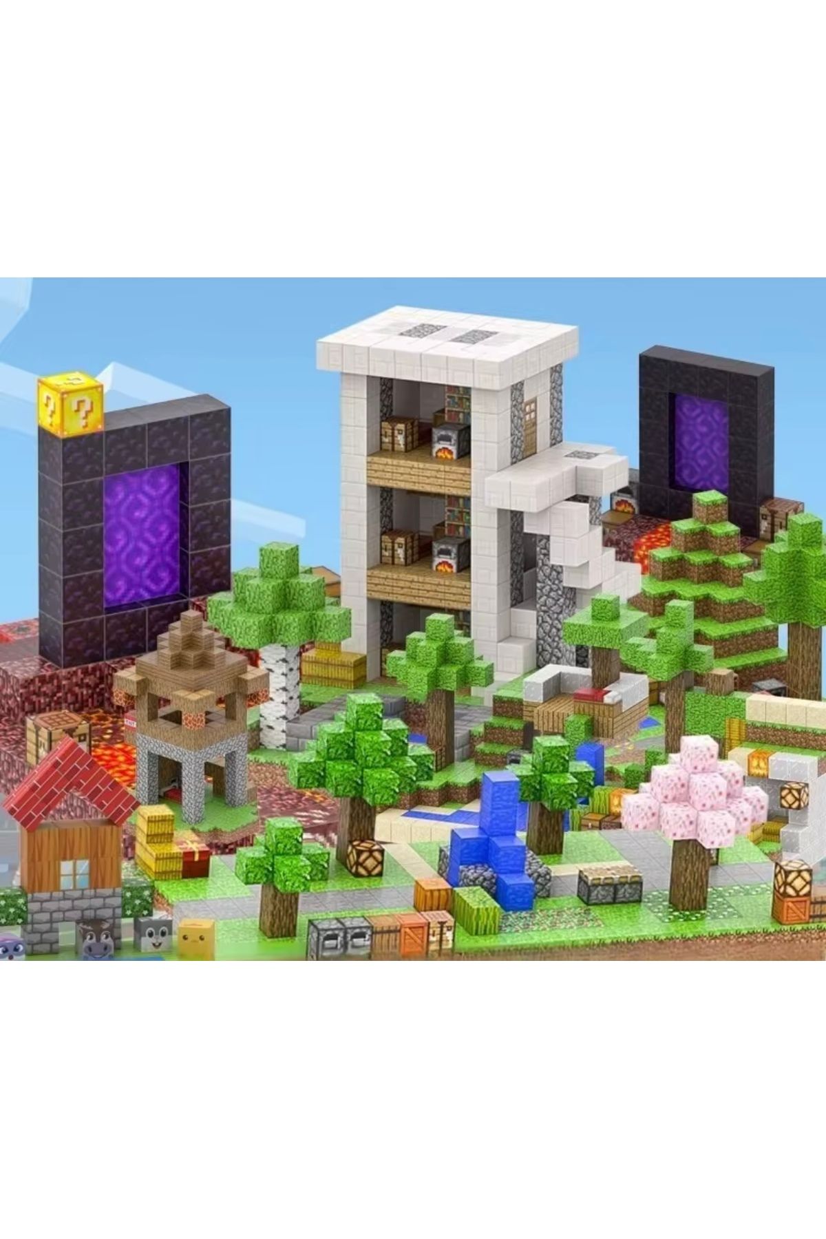 minigimin dolabı Manyetik bloklar Dream WORLD 448 parça