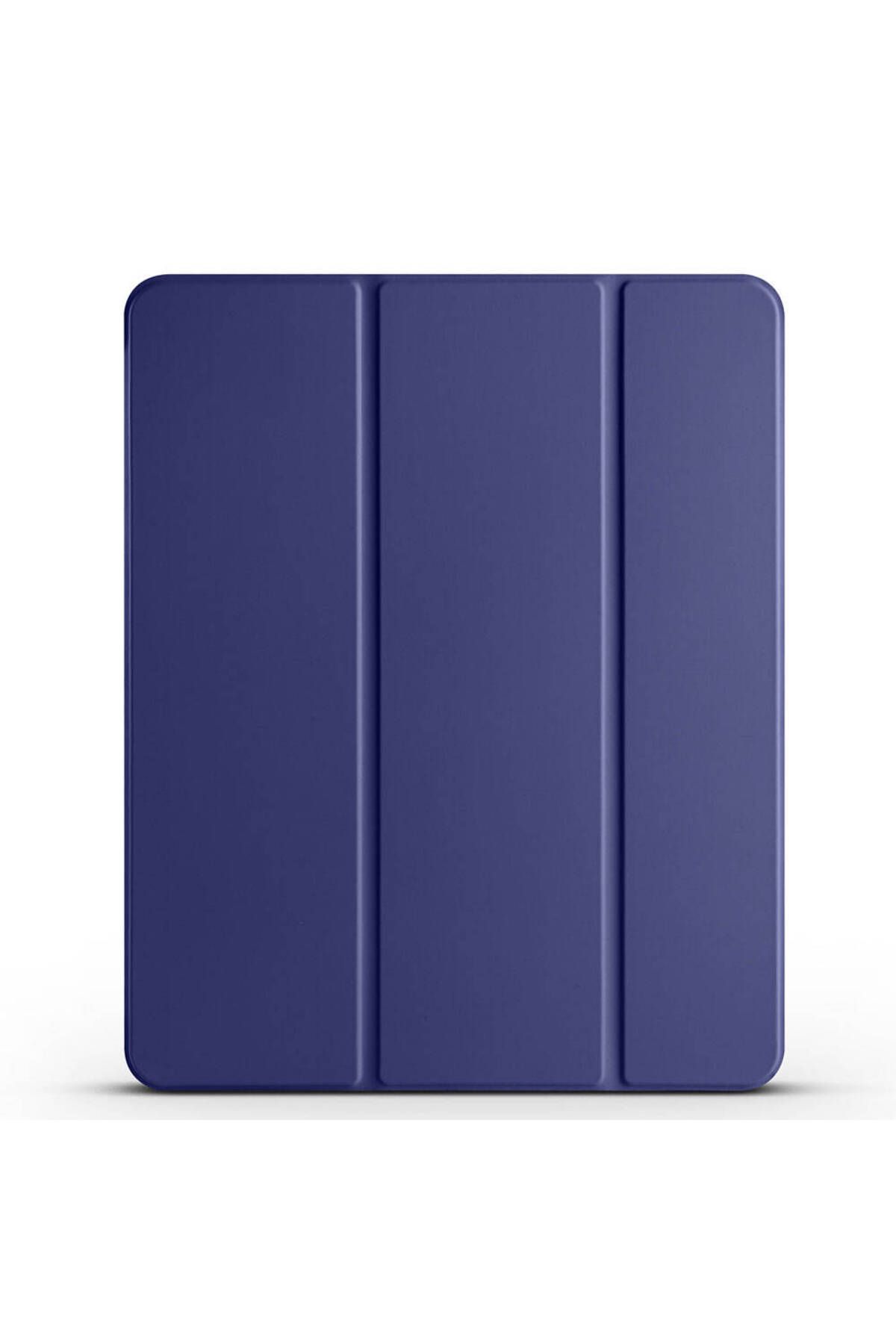 Teknodur iPad Air 13 2025 M3 TKDR Smart Cover Kalem Bölmeli Standlı 1-1 Kılıf - Lacivert