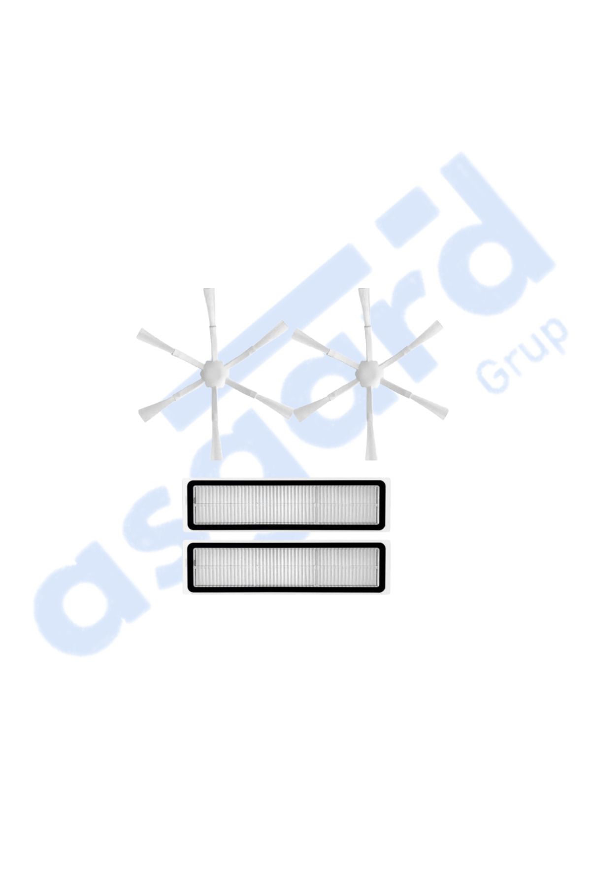 Asgard Grup Dreame D9,D9 Max,L10 Pro,D9 Pro Uyumlu 2 Yan Fırça 2 Filtre