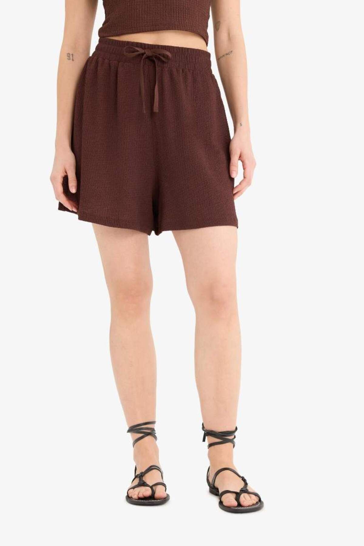 DeFacto Yeni Sezon Coool Loose Fit Bürümcük Şort