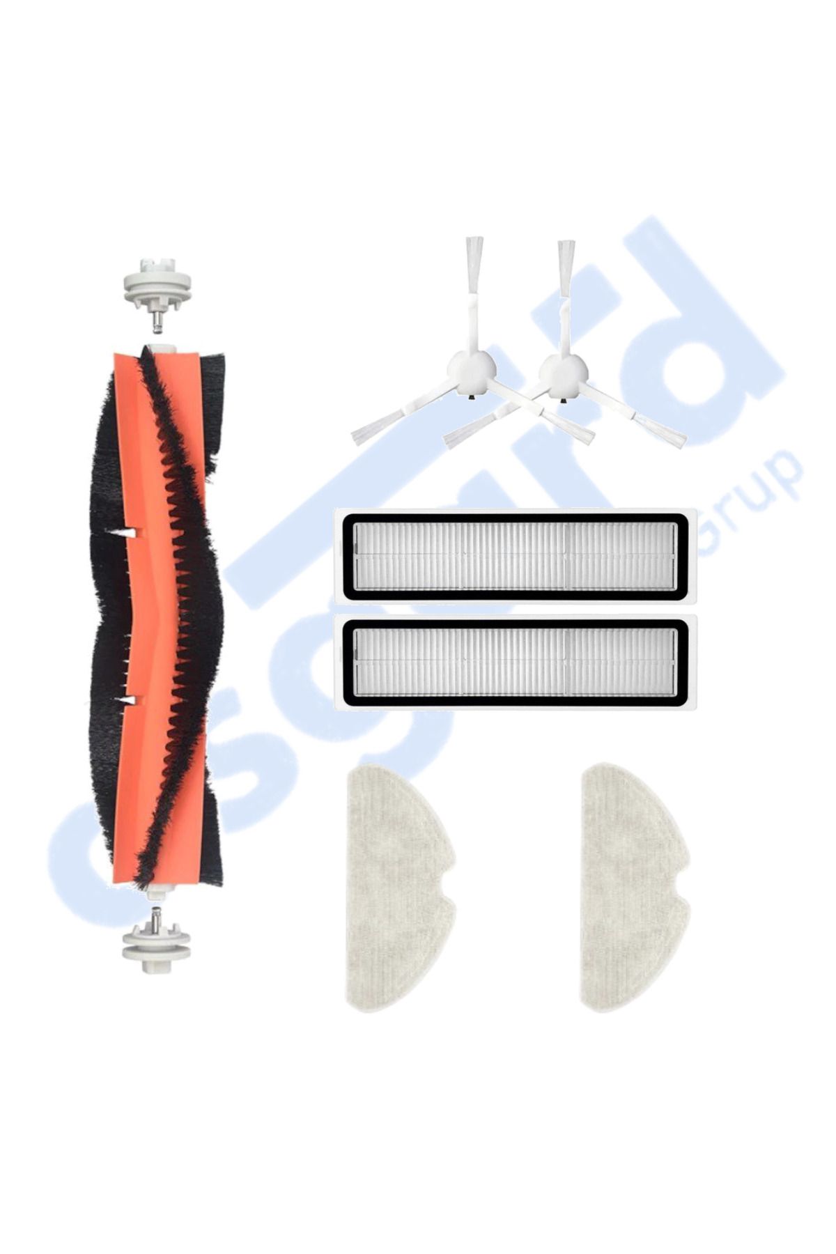 Asgard Grup Dreame D10S, D10S PRO, D9 MAX GEN2 Uyumlu 1 Ana Fırça 2 Yan Fırça 2 Filtre 2 Mop