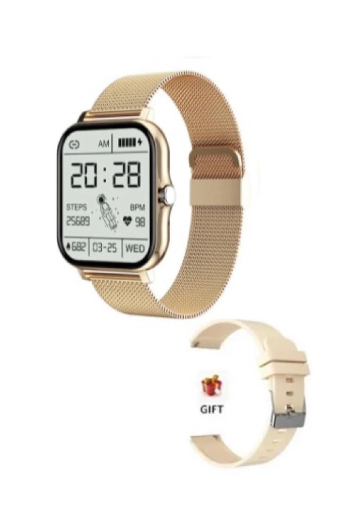 ROHS-® Ceas inteligent de fitness 2 în 1, monitorizare a somnului, activitate fizică, monitorizare a ritmului cardiac 2