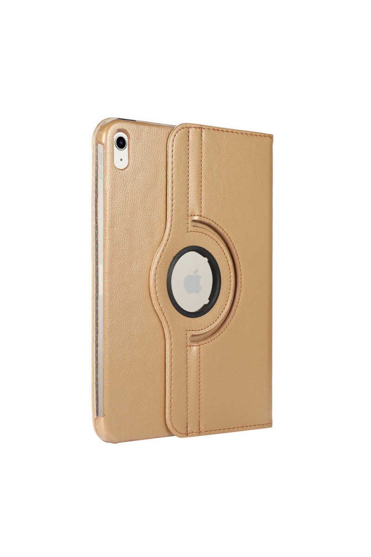 Teknodur iPad 11.Nesil 2025 TKDR Dönebilen Standlı Kılıf - Gold