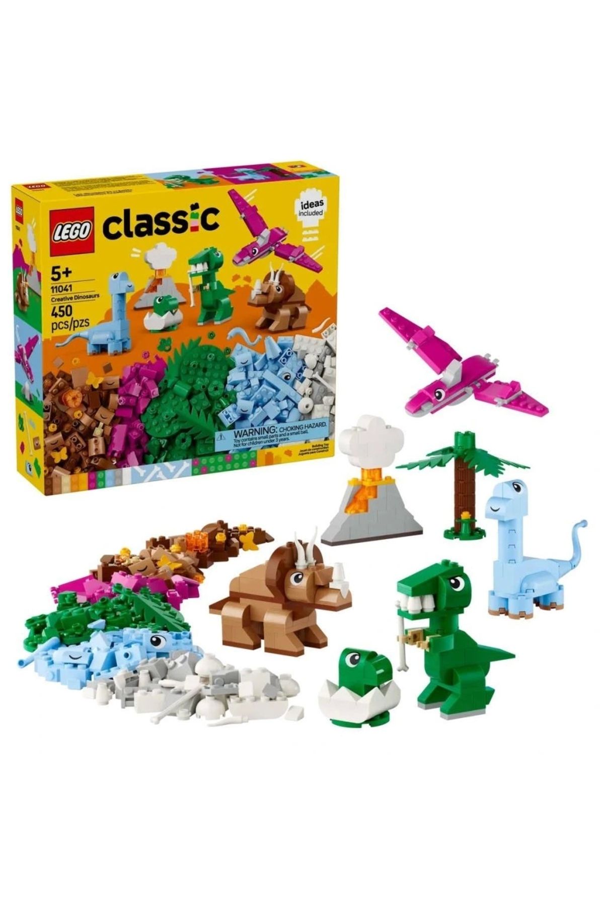 OurStyles 11041 Classic Yaratıcı Dinozorlar 450 Parça +5 Yaş - Şık Ve Zarif Tasarım