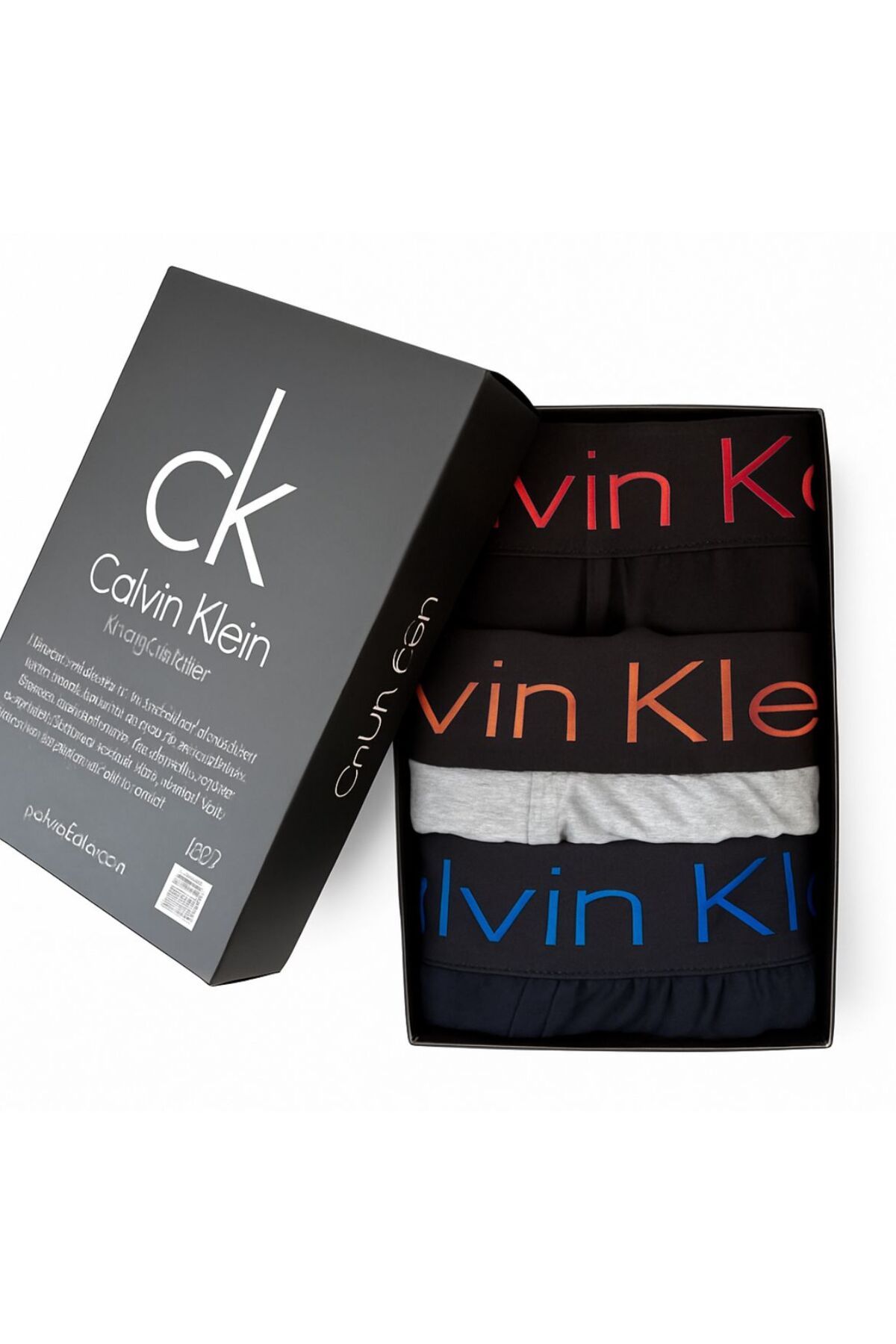 Elit Elit81 marka 3 adet boxer erkek iç giyim gri- siyah -lacivert (1 paket)
