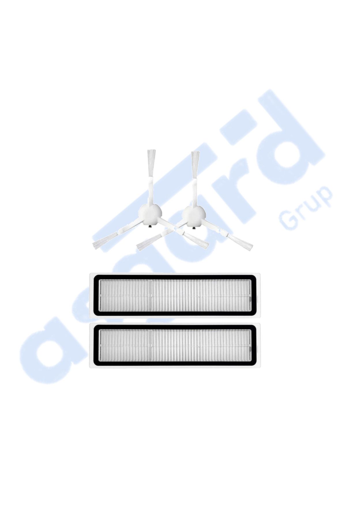 Asgard Grup Dreame D10S, D10S PRO, D9 MAX GEN2 Uyumlu 2 Yan Fırça 2 Filtre