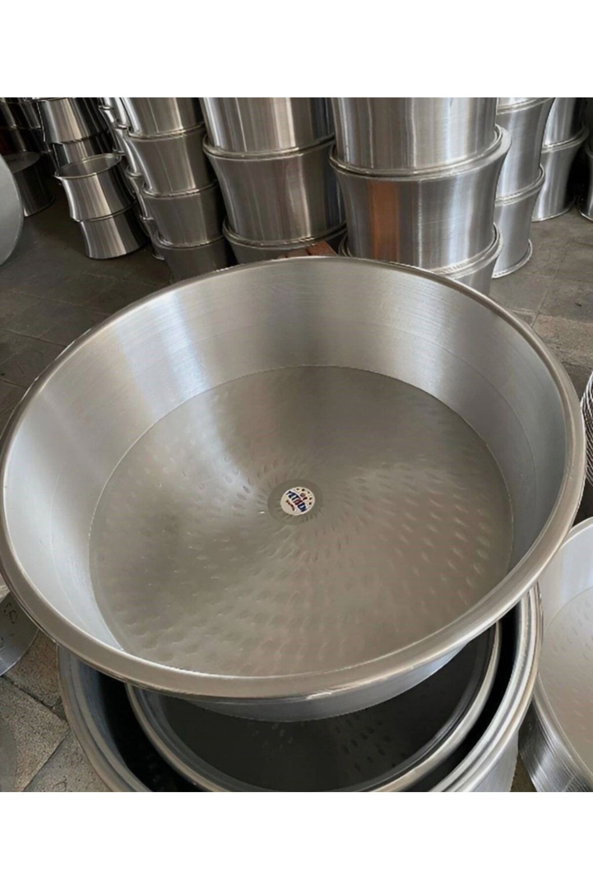 KAPLANBABA-Stainless Chrome Basin 47 cm - Number 11 / Dough Basin / Puree Basin / Multi-Purpose Basin (47 cm Diameter) 4