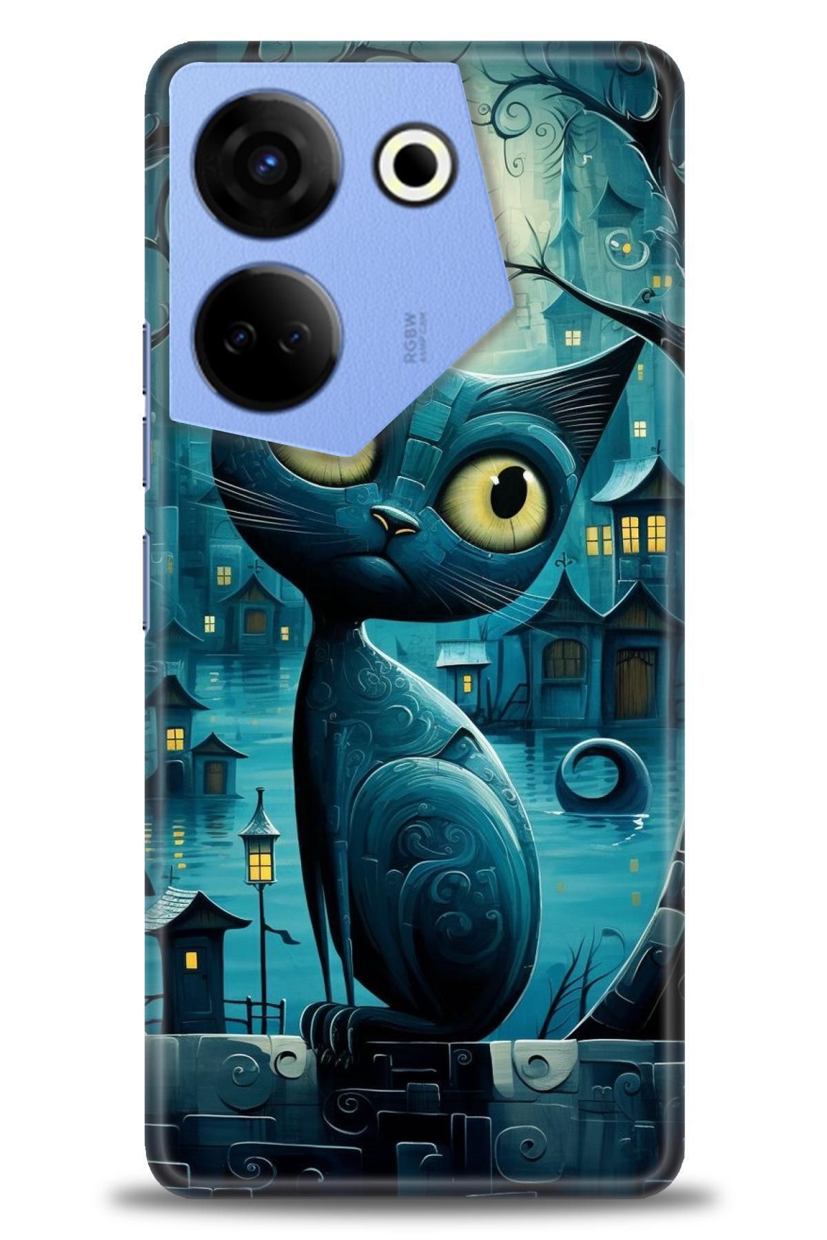 TECNO Camon 20 Pro 4G (CK7n)İle Uyumlu HD Baskılı Kılıf - Karışık Seri - 121