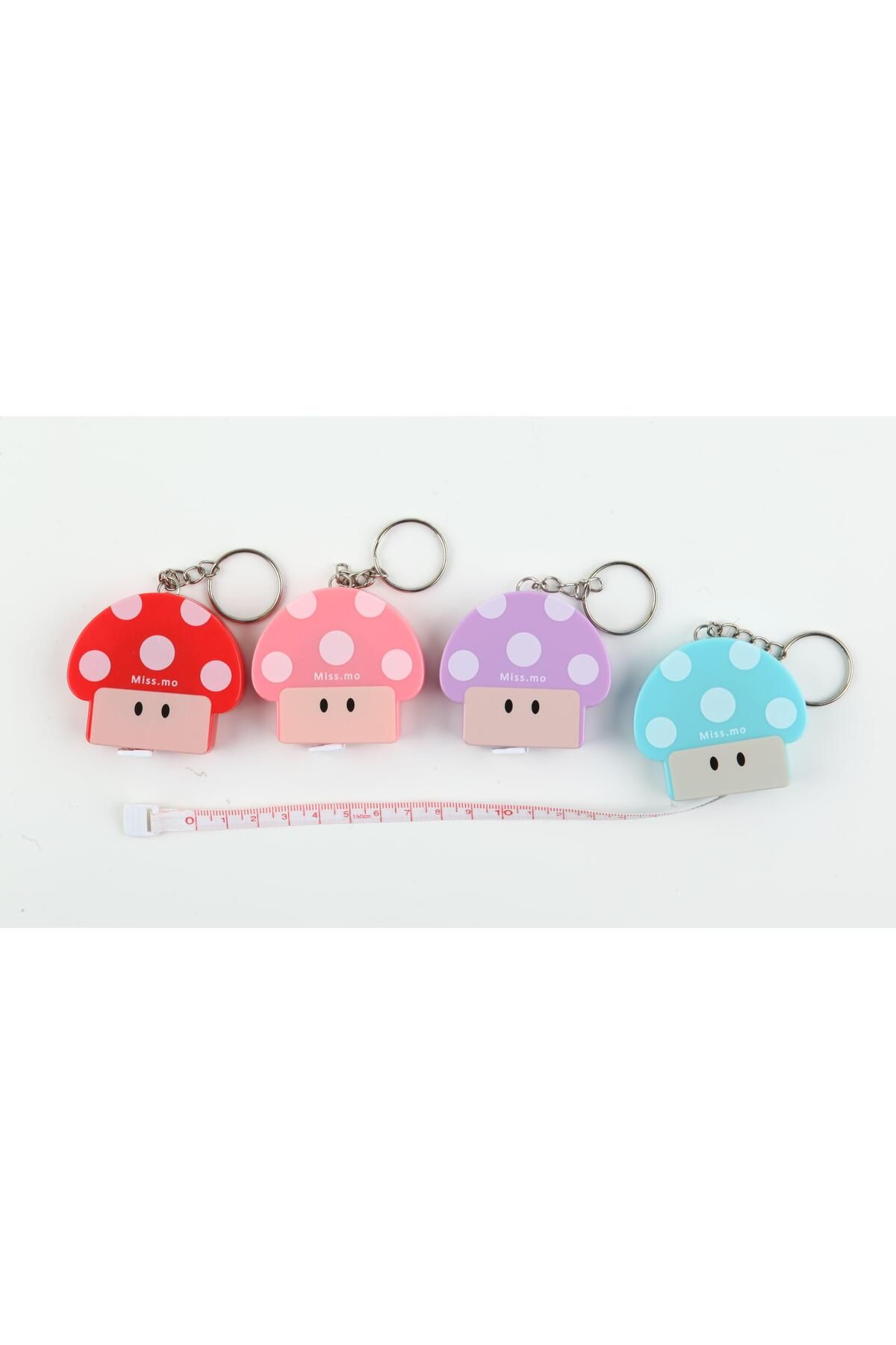 ŞERİFOĞLU-Mushroom Tape Measure Set of 4 Different Colors 2