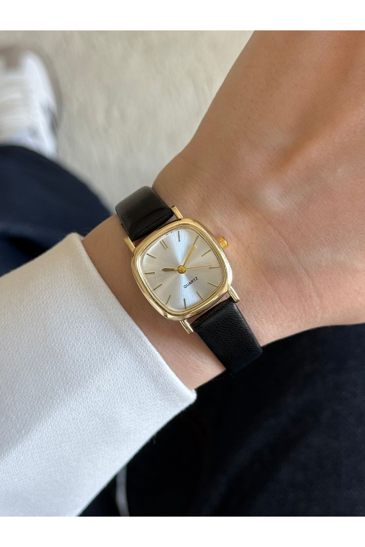 RoseandRoses Twig Minimal Deri Kayış Vintage Model Kadın Kol Saati